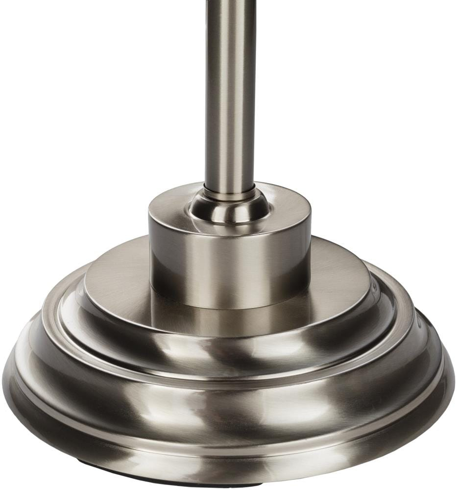 Adjustable Silver Brushed Steel Slim Floor Lamp