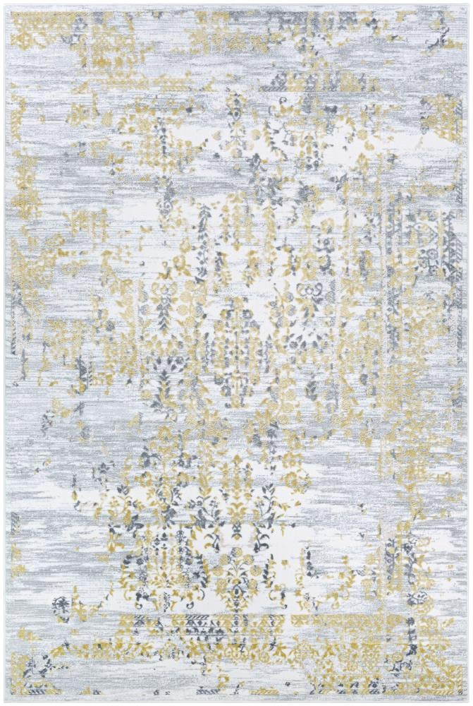 Calinda Samovar Gold-Silver-Ivory Area Rug - Multiple Sizes