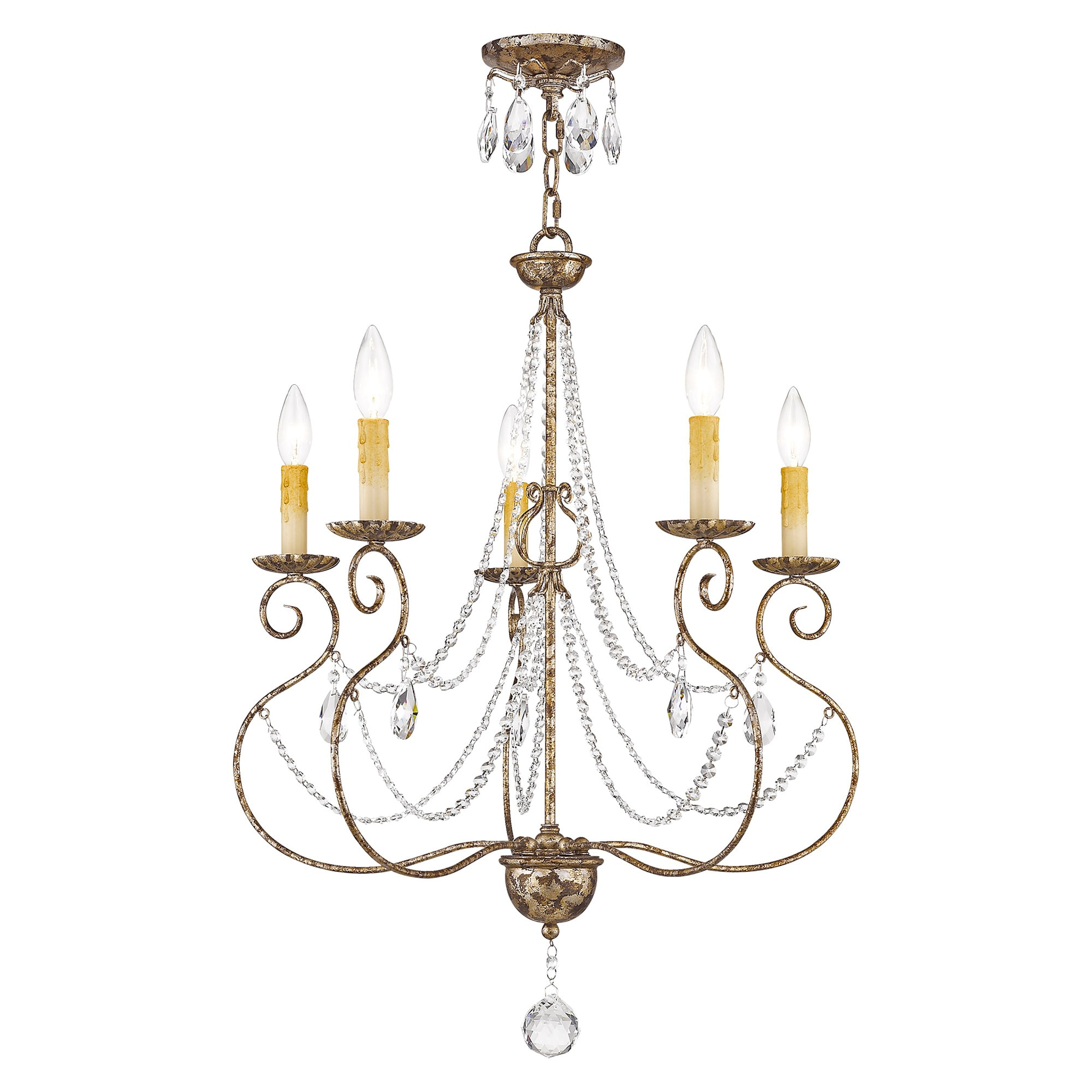 Livex Lighting - Isabella - 5 Light Chandelier in French Country Style - 24