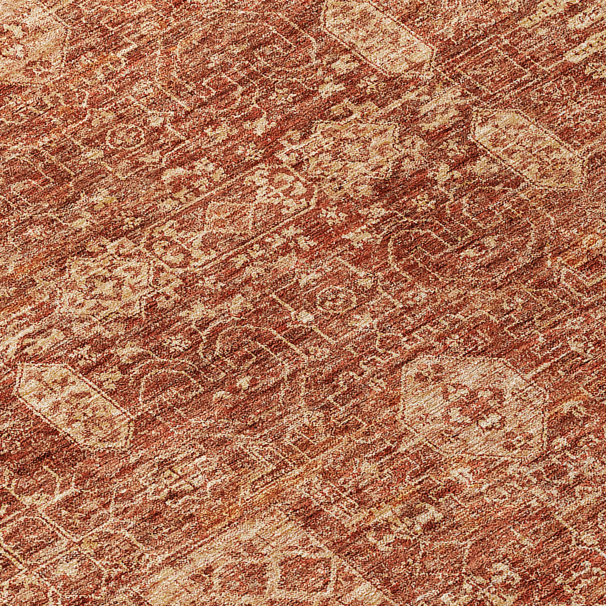 Addison Rugs Chantille ACN637 Paprika 1'8" x 2'6" Indoor Outdoor Area Rug, Easy Clean, Machine Washable, Non Shedding, Bedroom, Living Room, Dining Room, Kitchen, Patio Rug