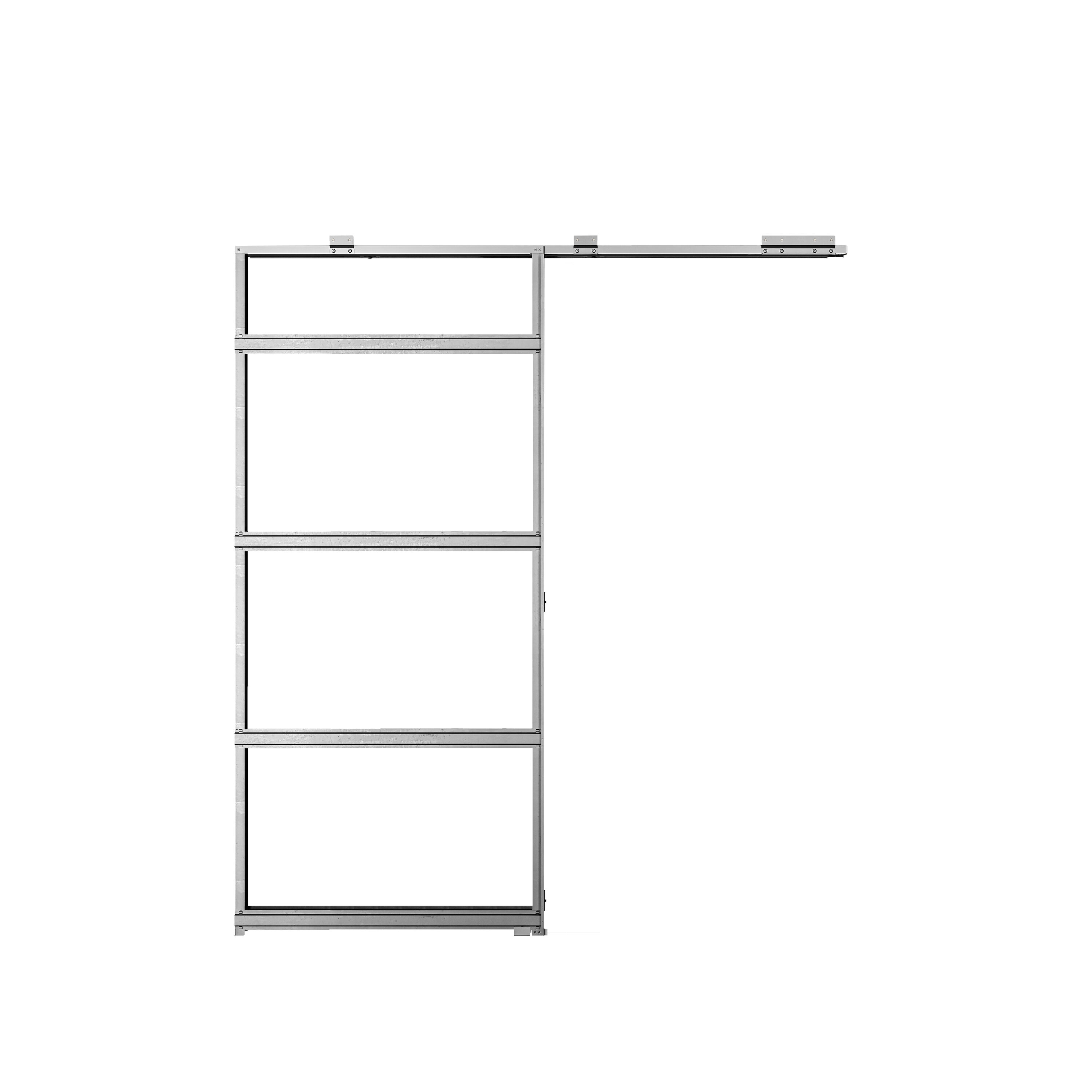 ROCKET 30-in x 80-in Steel Pocket Door Frame with Frame and hardware