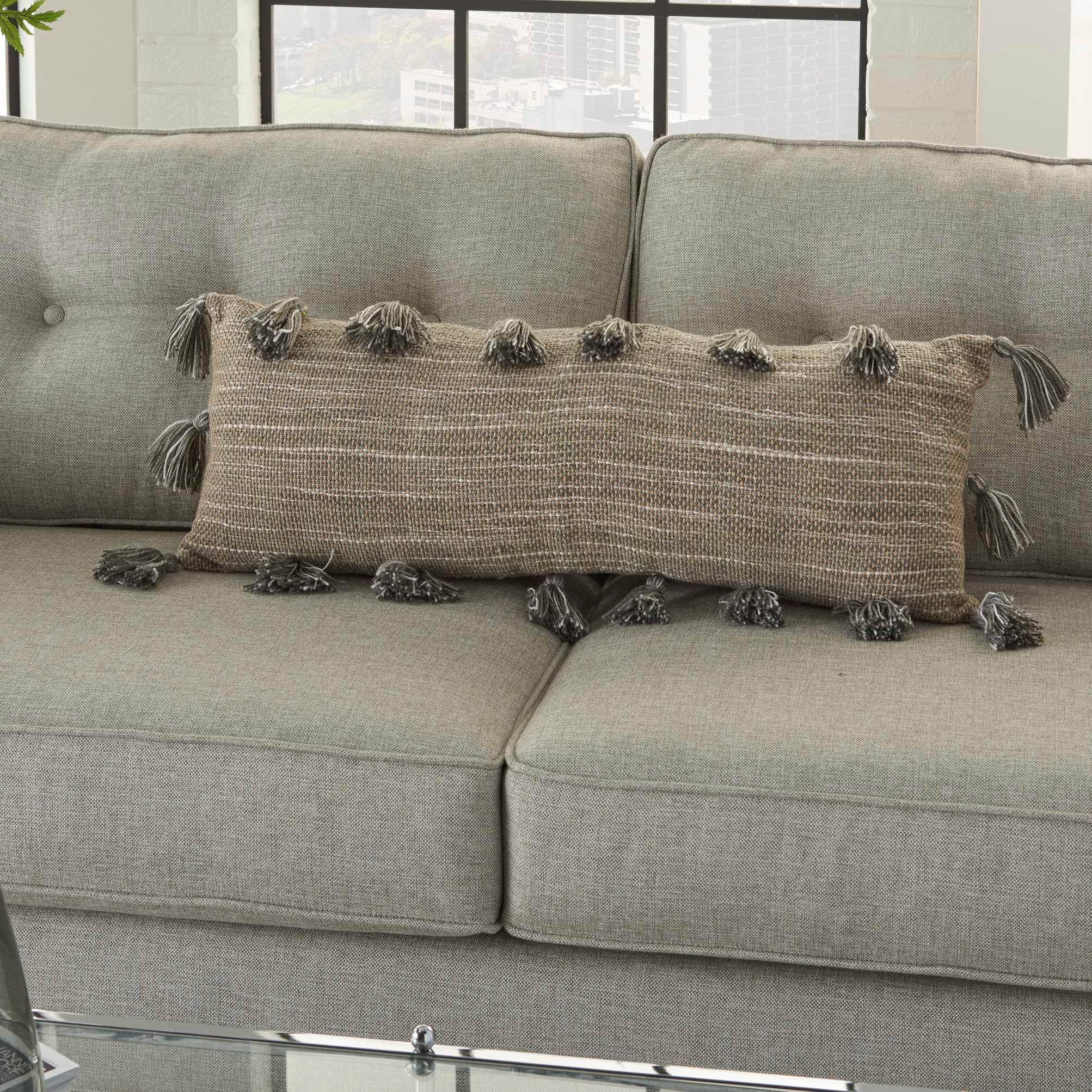 Life Styles Woven with Tassels Throw Pillow - Mina Victory