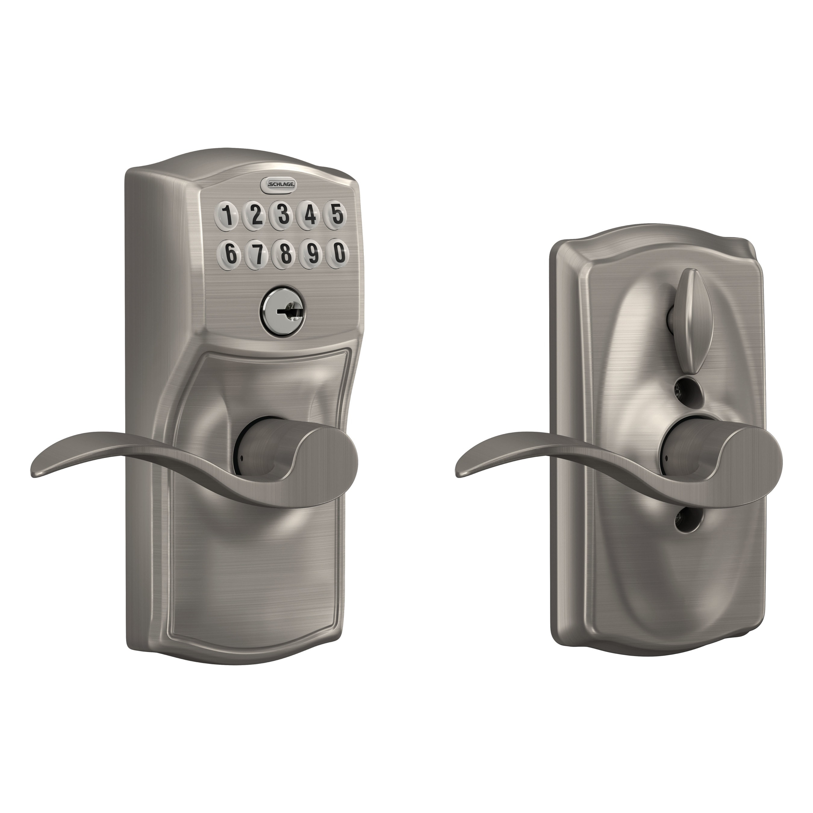Schlage Fe595-Cam-Acc Camelot Keypad Entry - Nickel