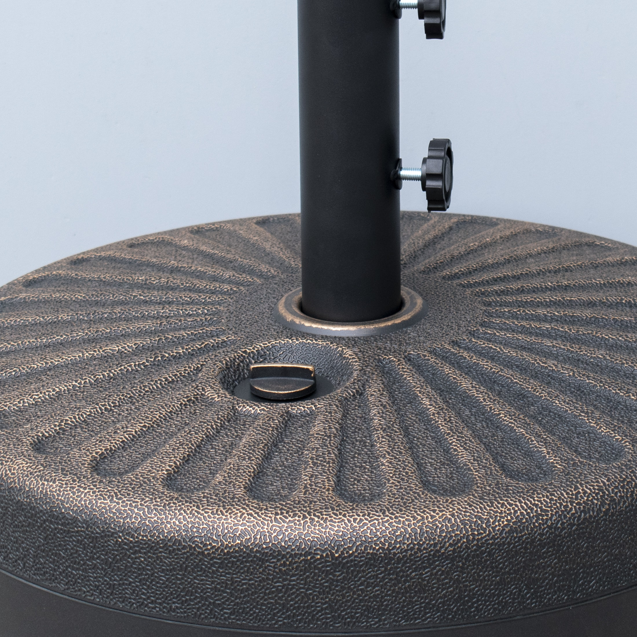 Westin Outdoor Plastic Umbrella Base Weight for Patio Umbrella Water or Sand Fillable, Bronze