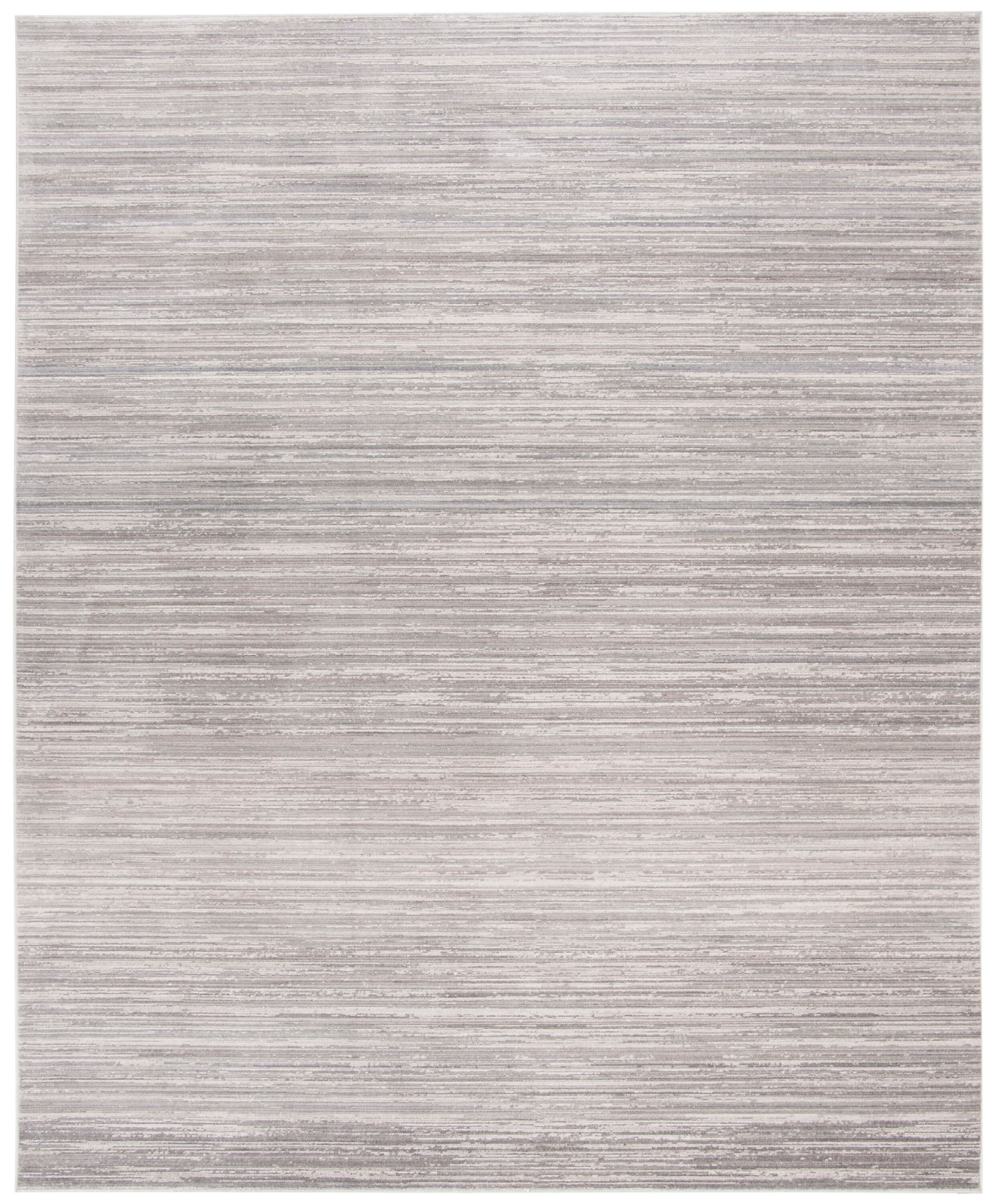 SAFAVIEH Mystique Savannah Solid Polyester Area Rug, Slate, 8' x 10'