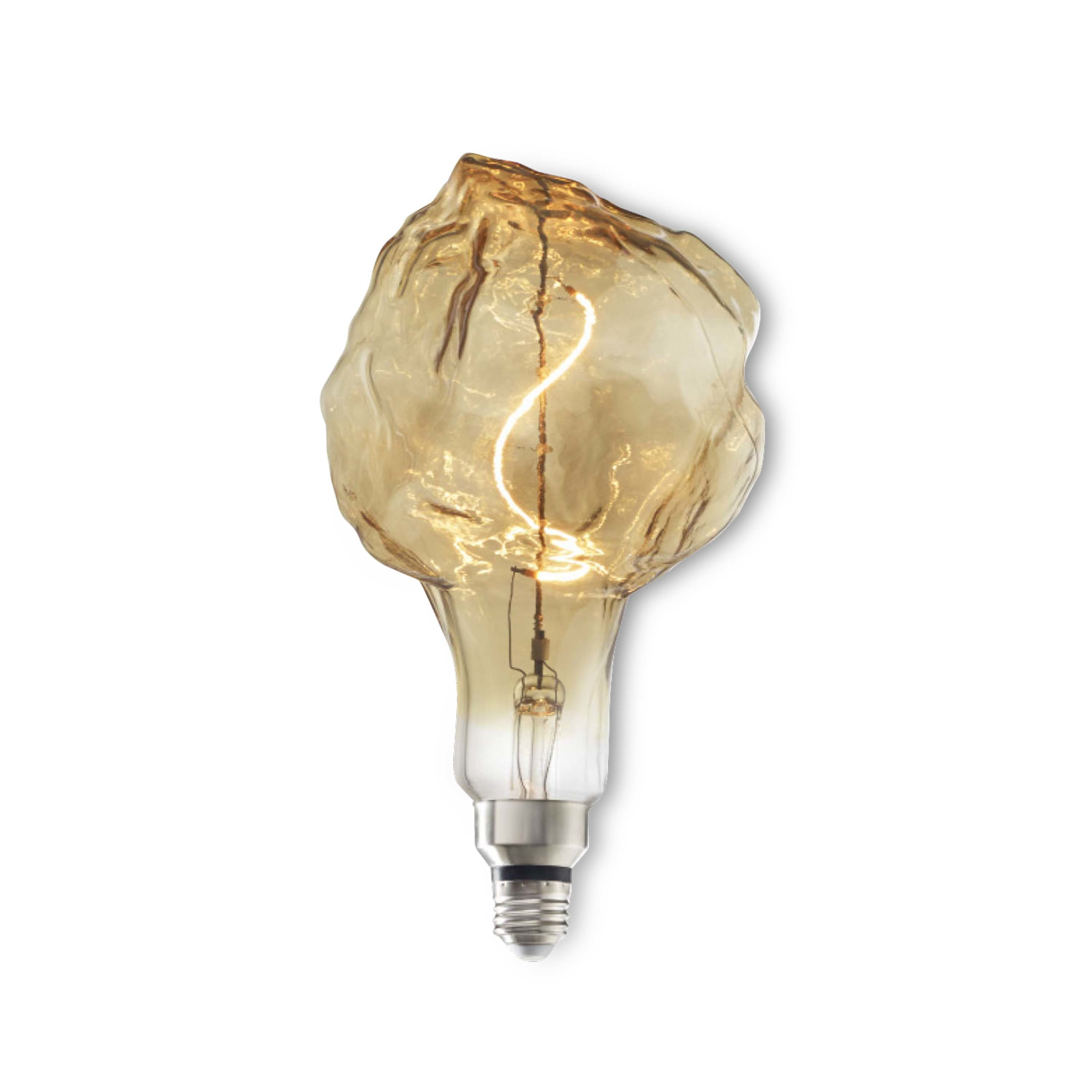 Amber Dimmable LED Decorative Light Bulb with Nostalgic Filament