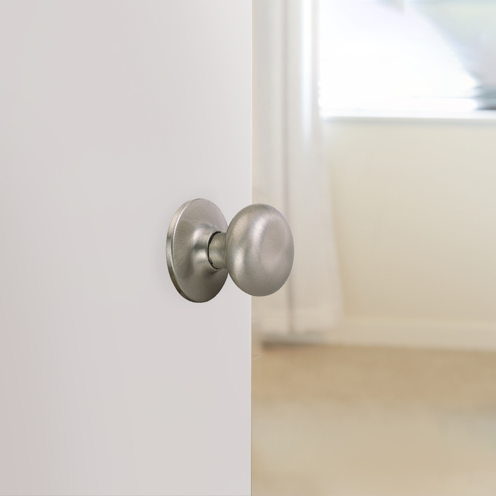 Design House 753301 Cambridge 2-Way Adjustable Passage Door Knob, Satin Nickel