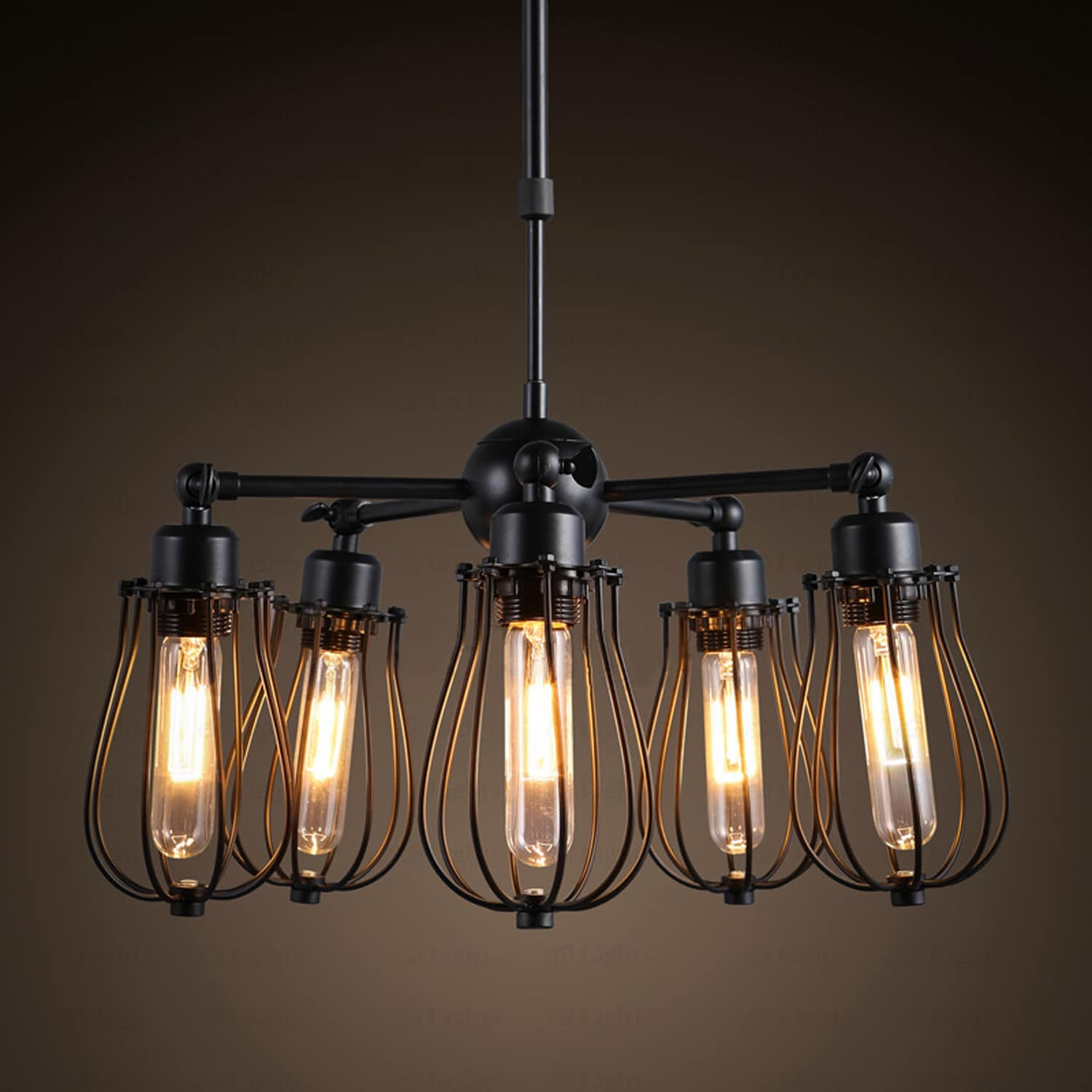 Luxrite Vintage T9 LED Tube Light Bulbs 60W Equivalent, 2700K Warm White, 550 Lumens, Dimmable, 5W, E26 Base (4 Pack)