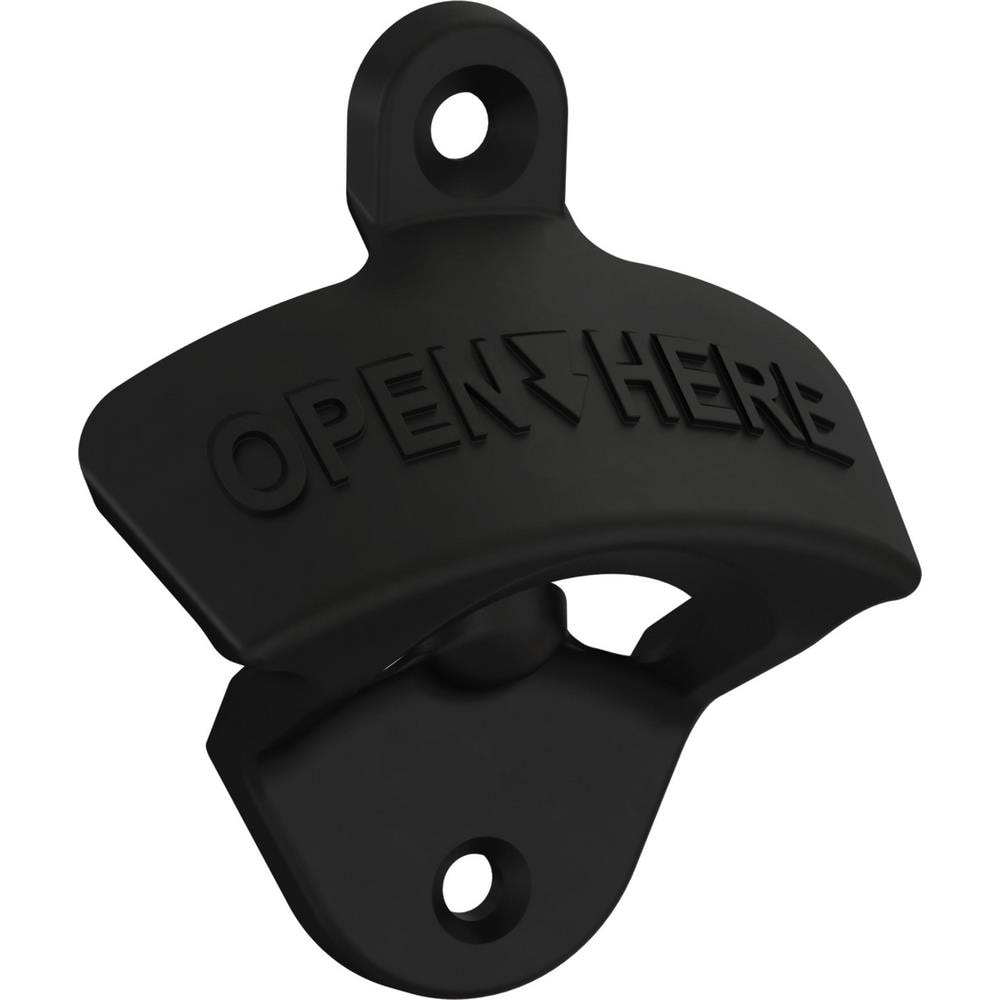 Brainerd B39745J-FB 3" Wall Mounted Bottle Opener Matte Black Finish