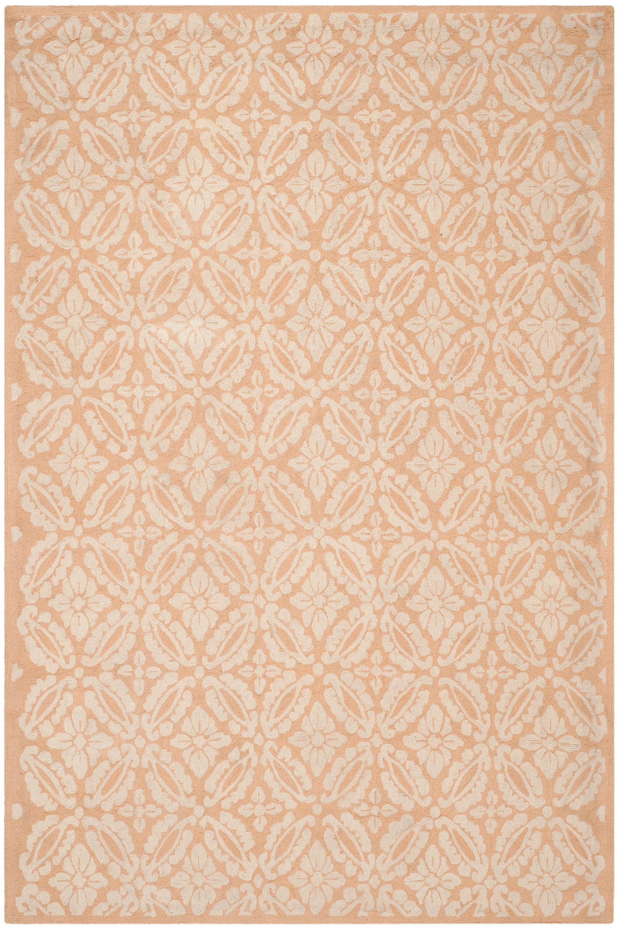 SAFAVIEH Chelsea Margery Geometric Wool Area Rug, Blush, 5'3" x 8'3"