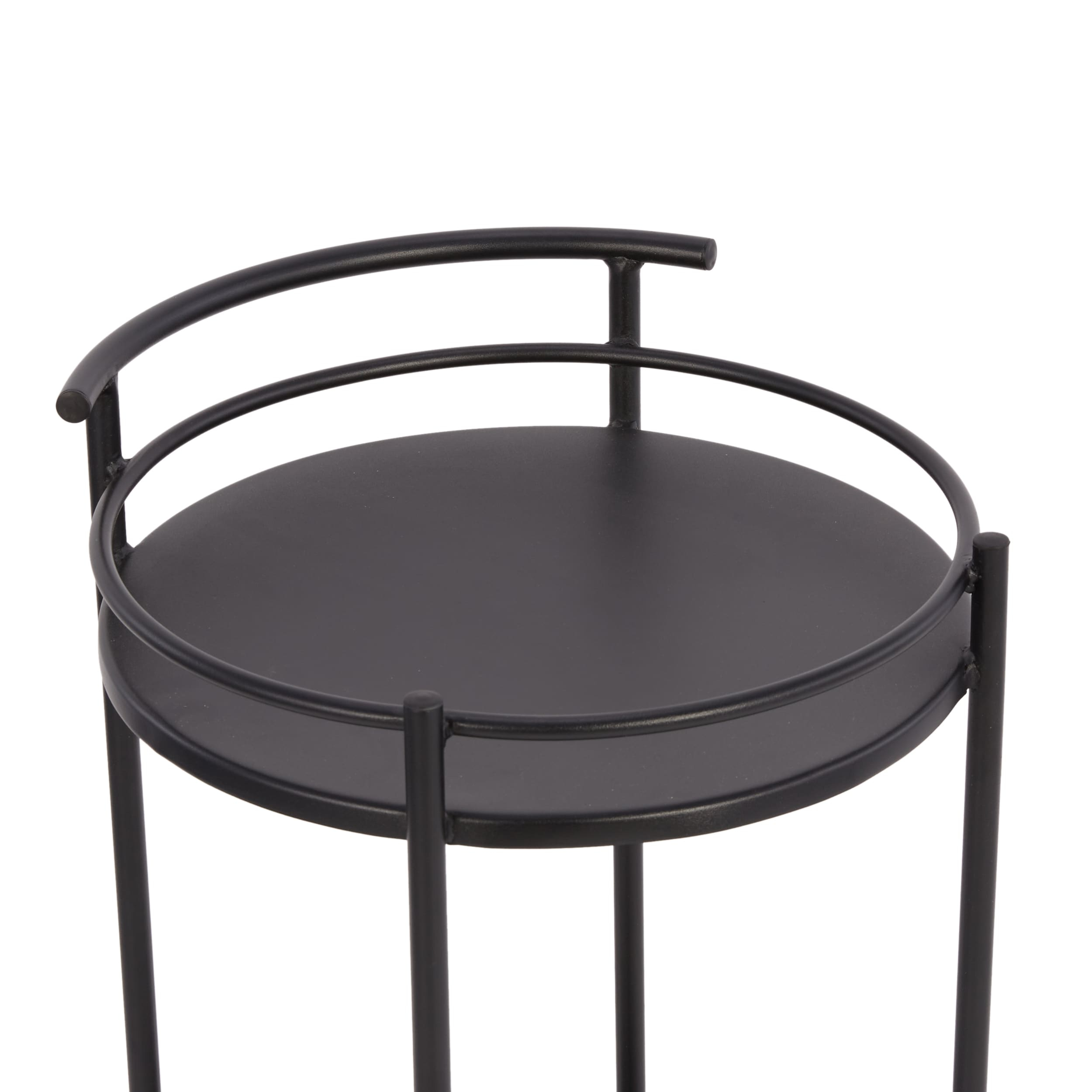 Style Selections Black Steel Outdoor Serving Cart