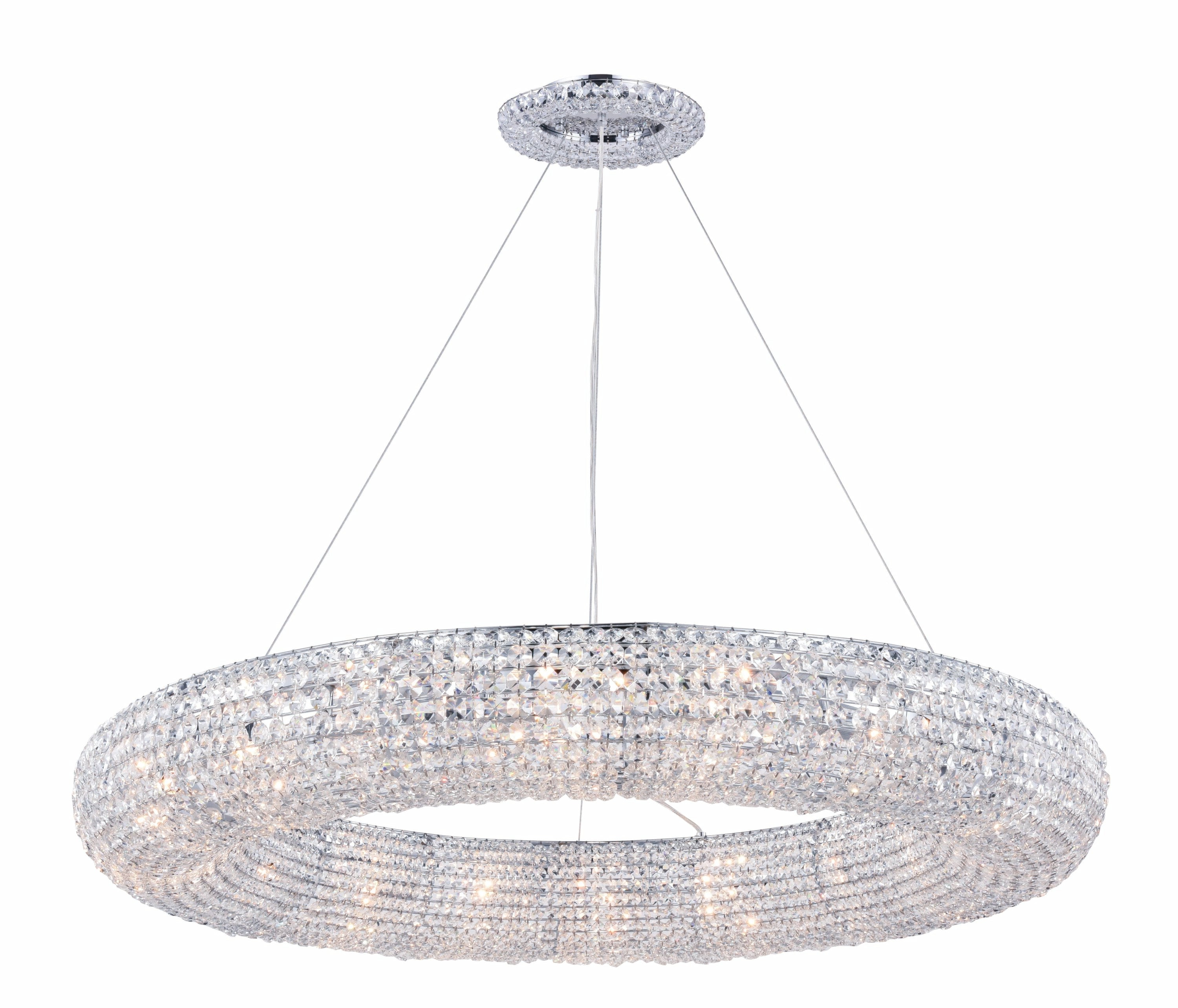 Elegant Lighting Paris 18 Light Chandelier in Chrome