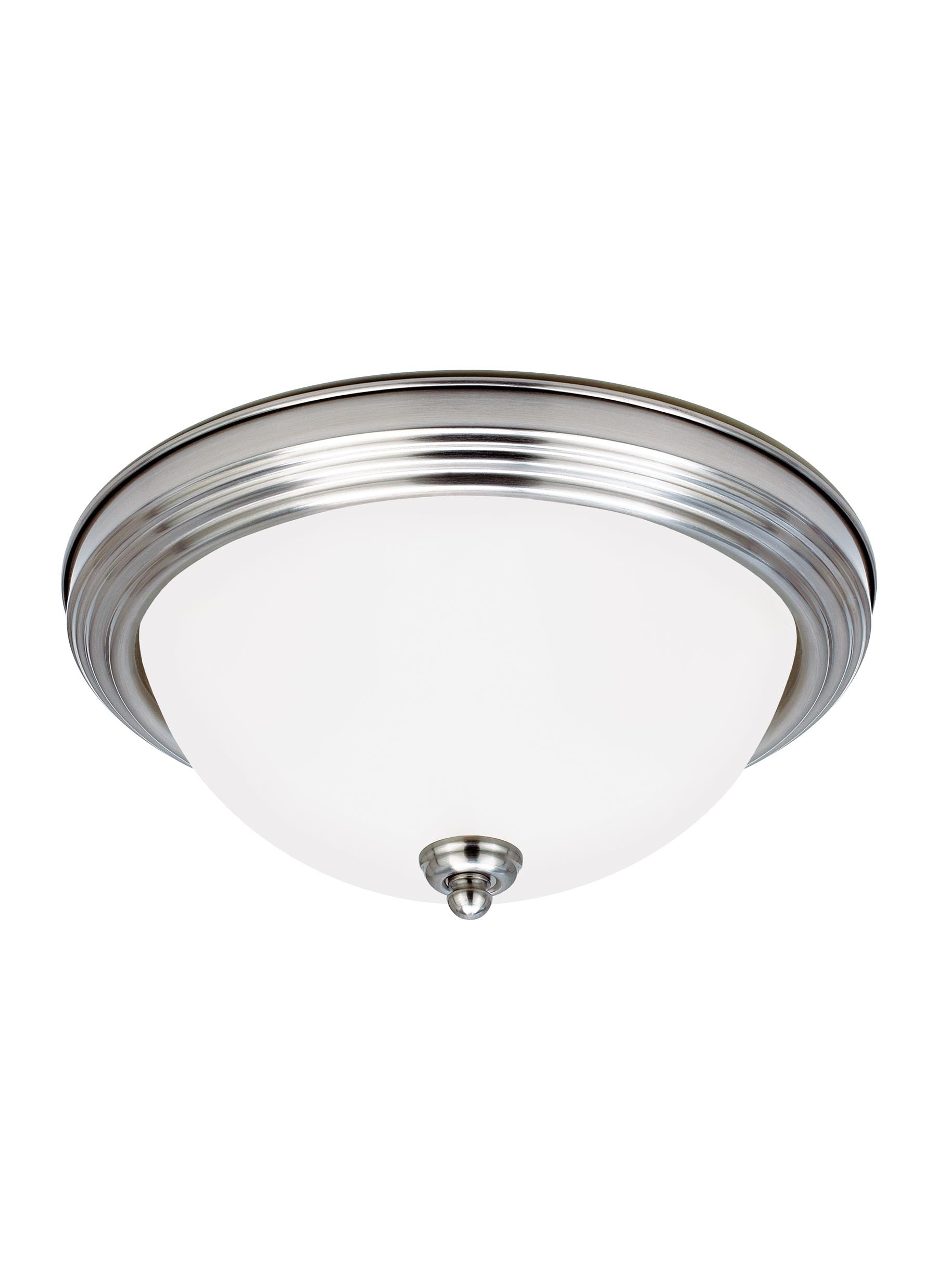 Generation Lighting 77065EN3-962 Geary Three - Light Ceiling Flush Mount Ceiling Fixture, Brushed Nickel