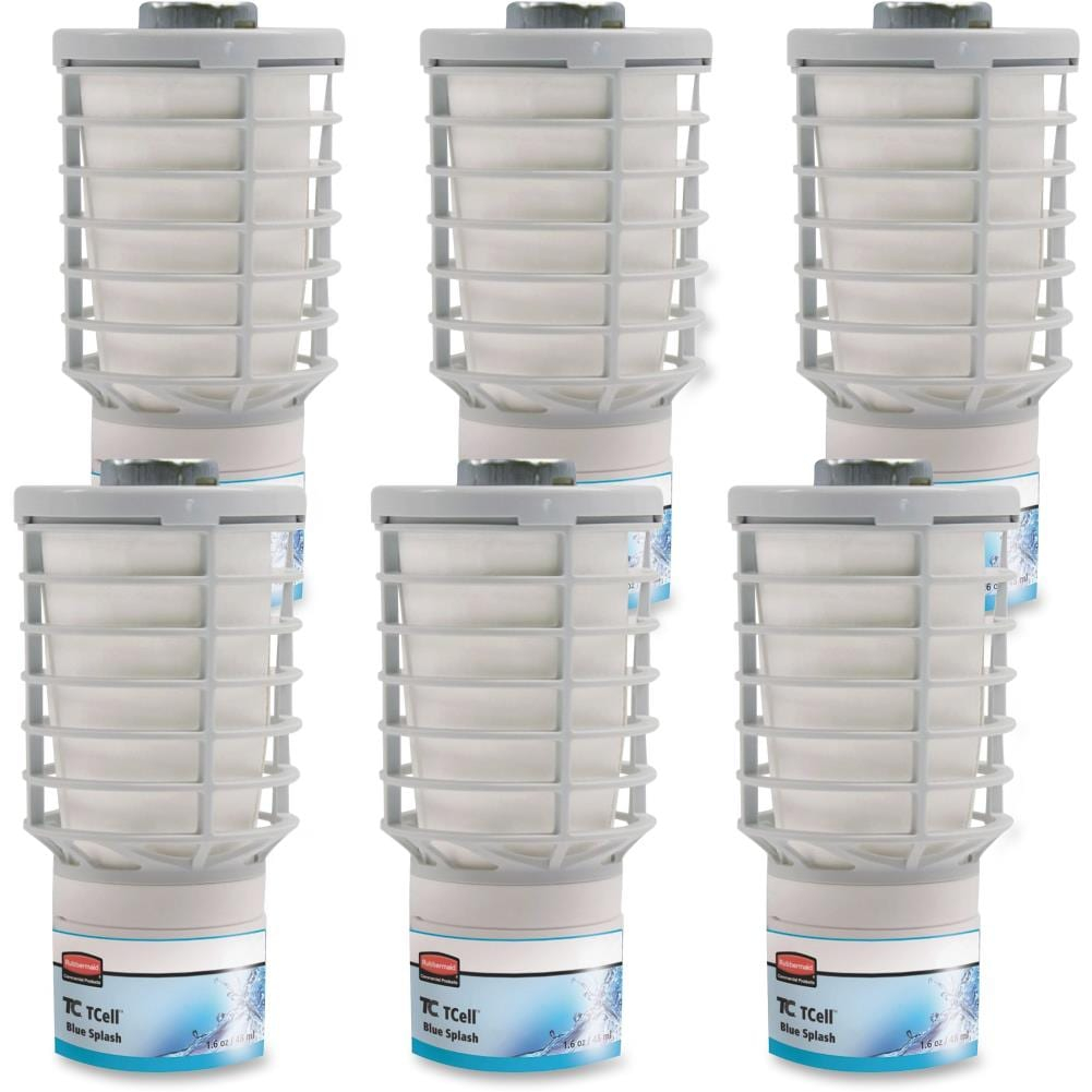 Blue Splash TCell Odor Neutralizer Refill, 6-Pack, White
