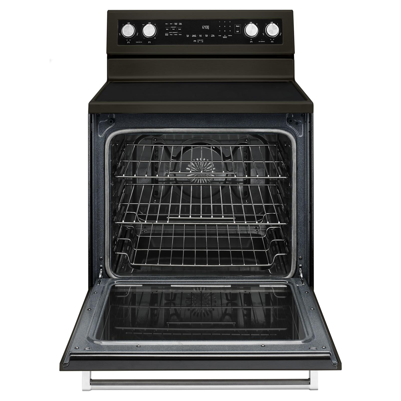 KitchenAid 30" Black Stainless Electric Convection Range with Sabbath Mode