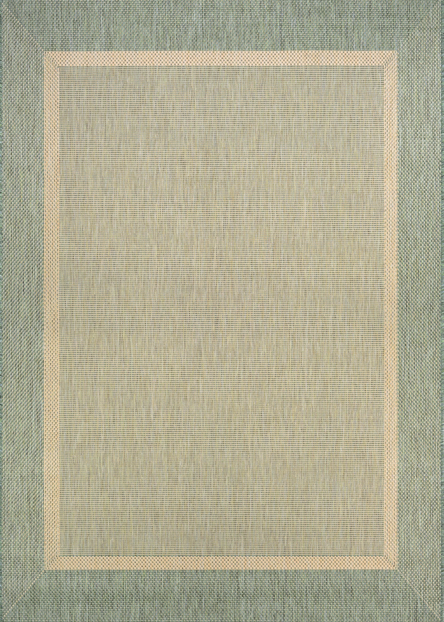 Couristan Recife Stria Texture Indoor/Outdoor Rug, 2' x 3'7", Rectangle, Natural- Green Color, Hose Washable, 5526/1812