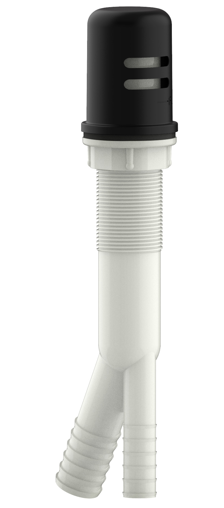 Design House 557702 Dish Washer Air Gap with Cover, Prevent Drain Water Back up, Matte Black