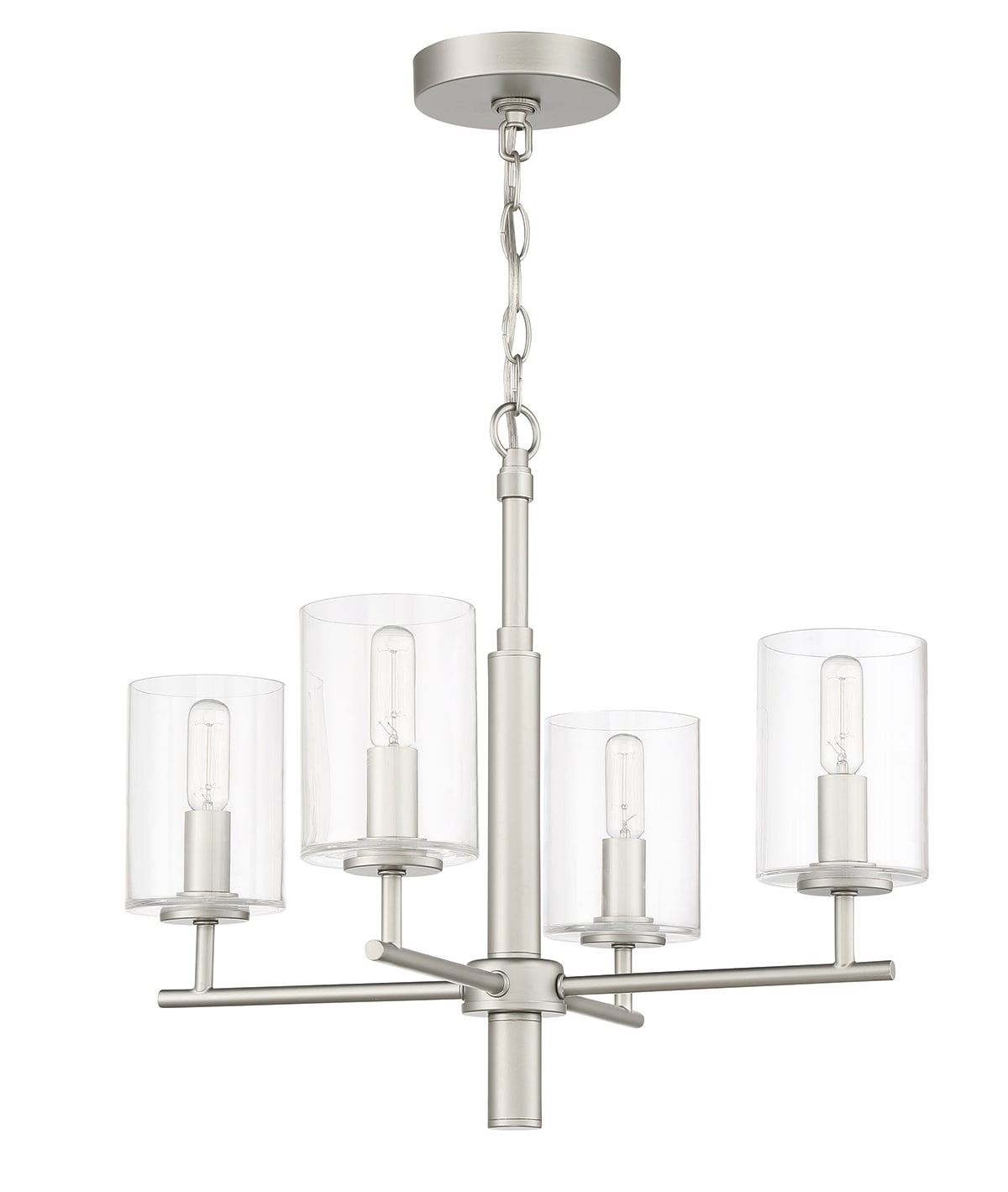 Craftmade Lighting Hailie 4 - Light Chandelier in  Satin Nickel
