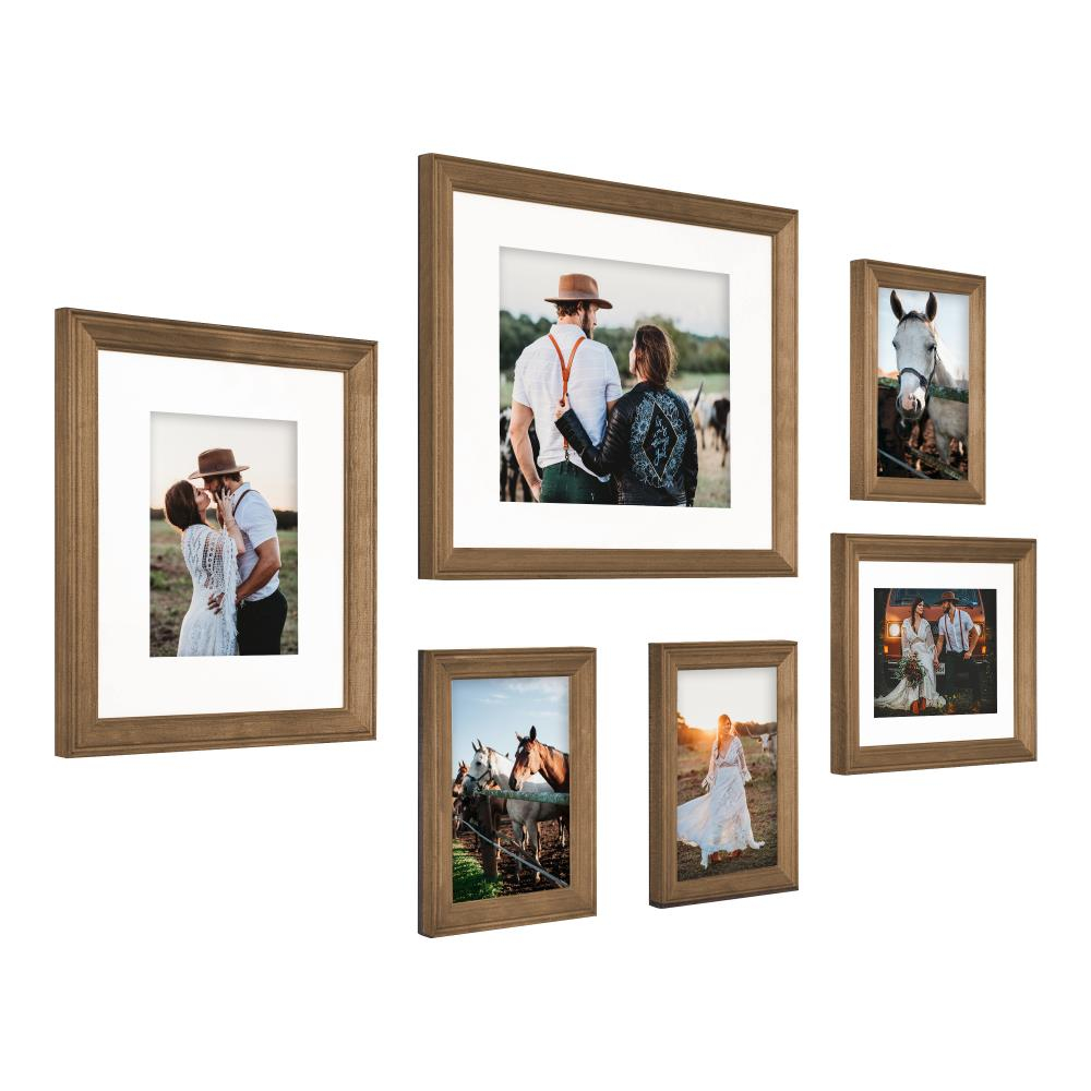 Kate and Laurel 11 x 14 Distressed Picture Frame 6 Count
