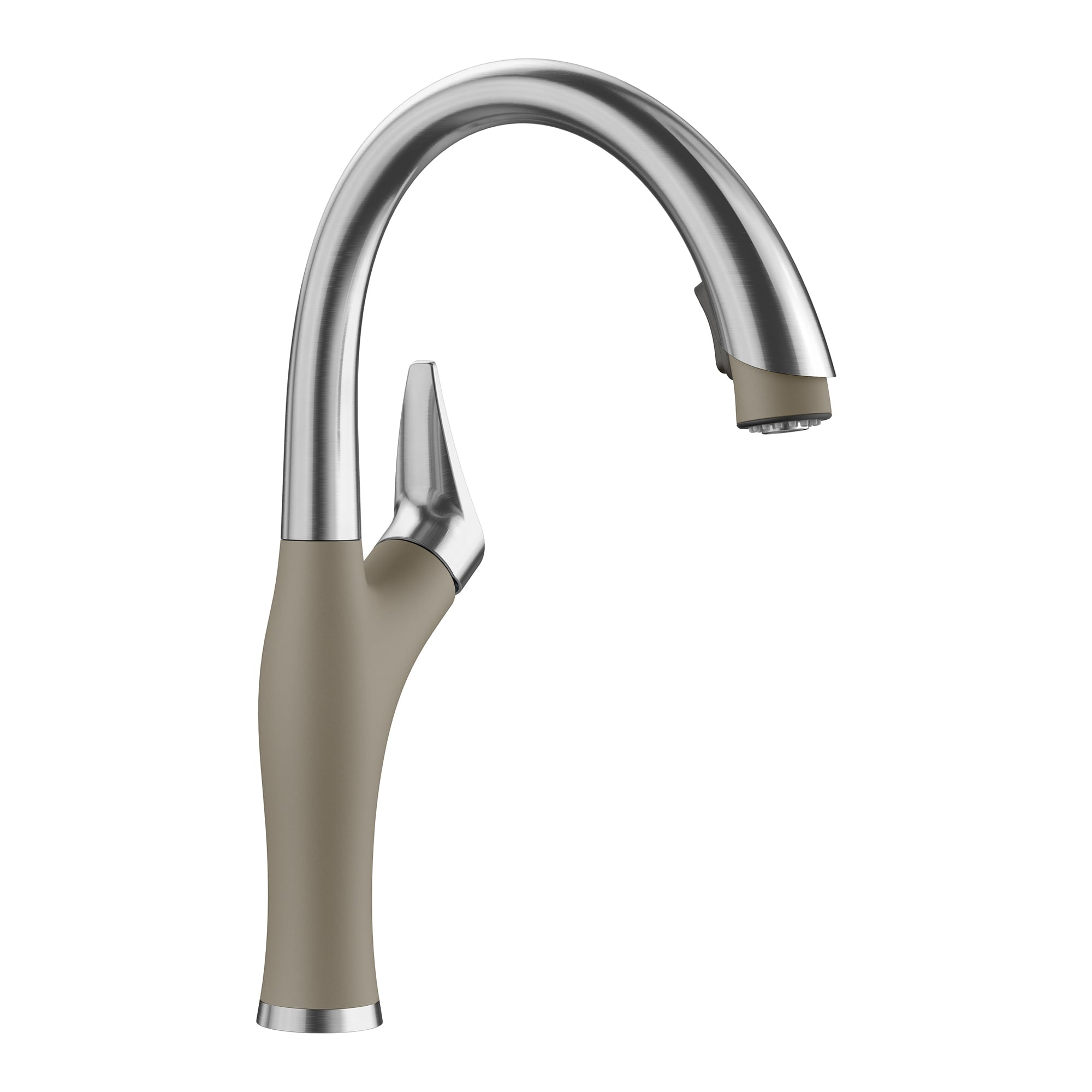 Truffle Stainless Steel Pull-Down Spray Kitchen Faucet