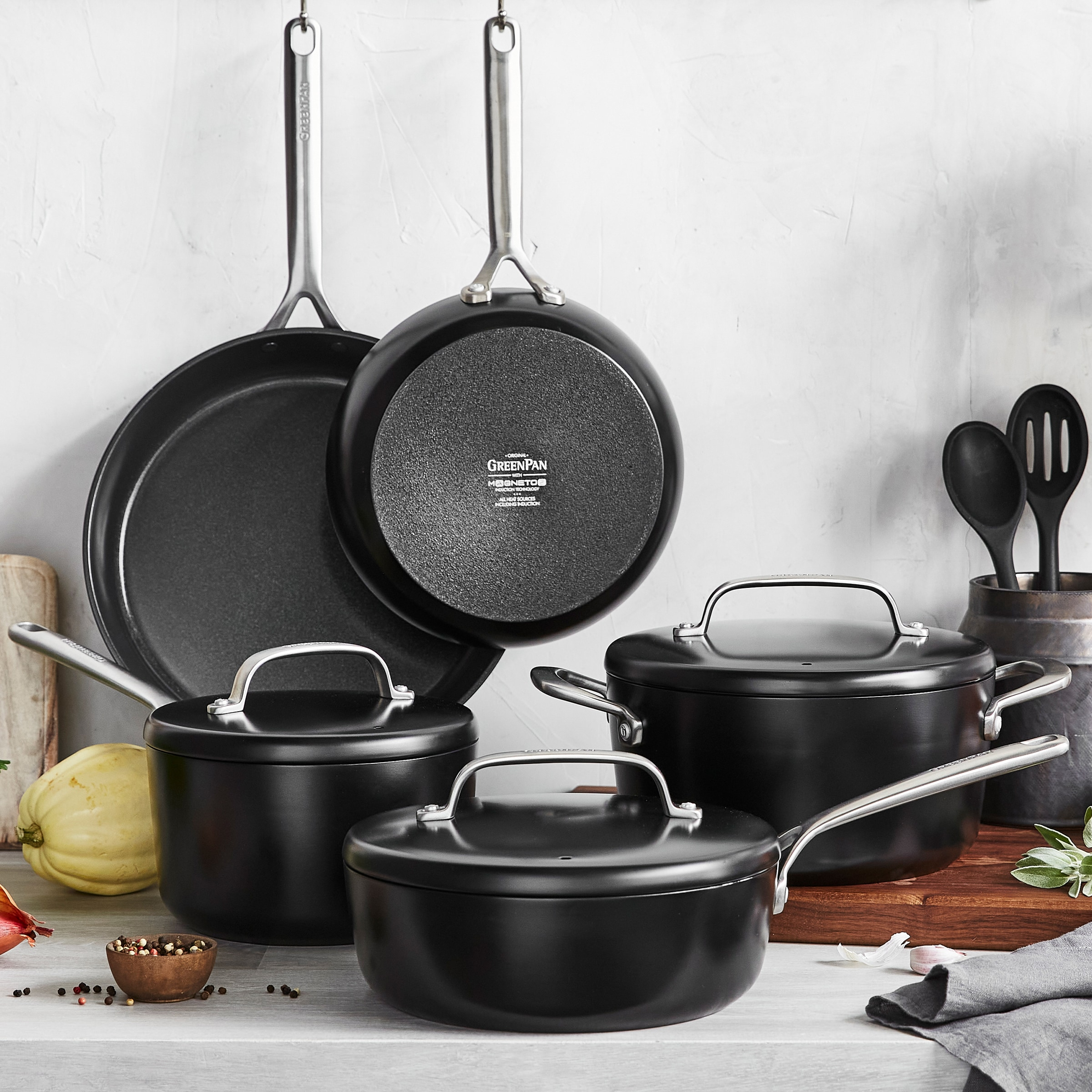 Greenpan 14-in Ceramic Cookware set with Lid