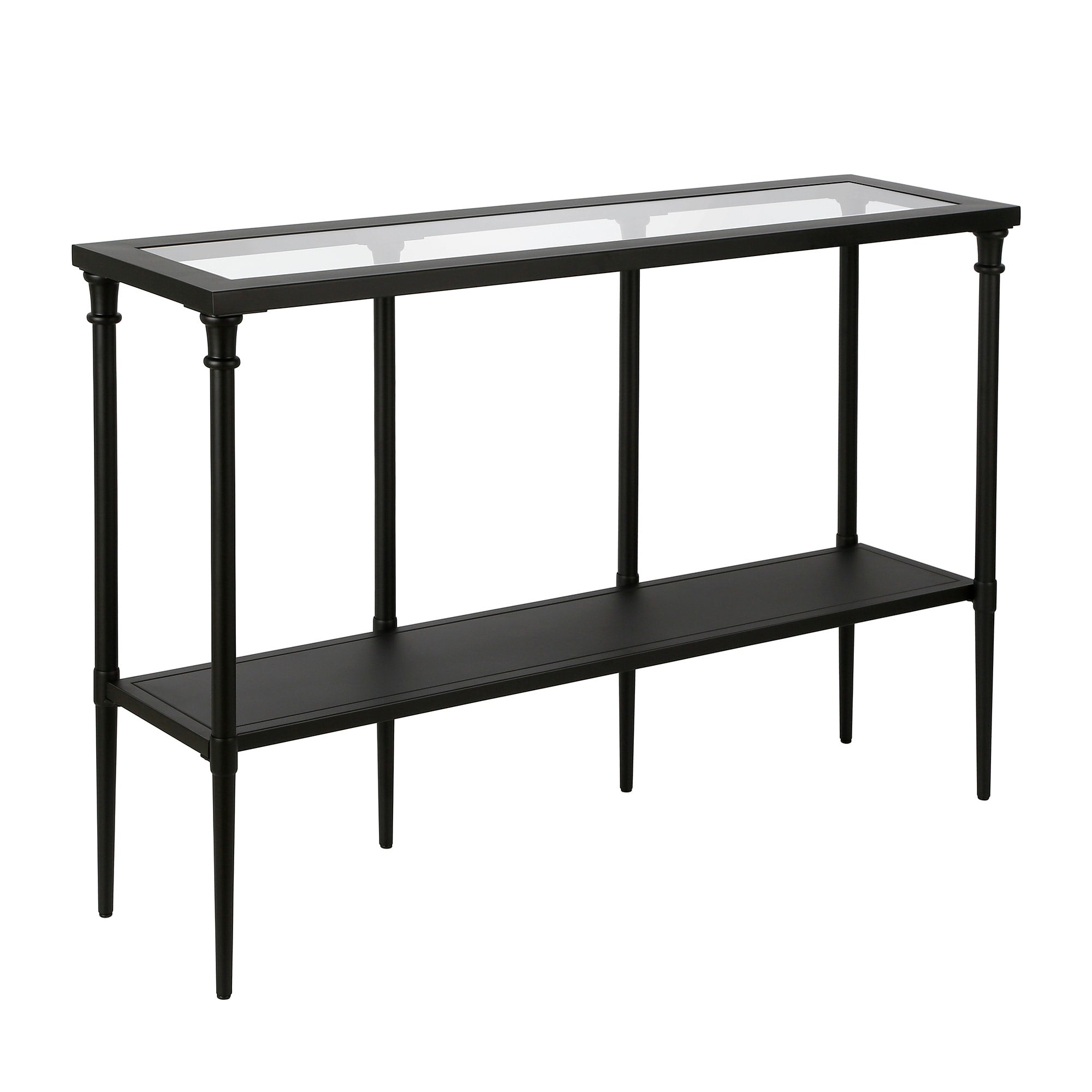 Evelyn & Zoe Dafna 45" Mesa de Consola Rectangular Ancho, Bronce Ennegrecido