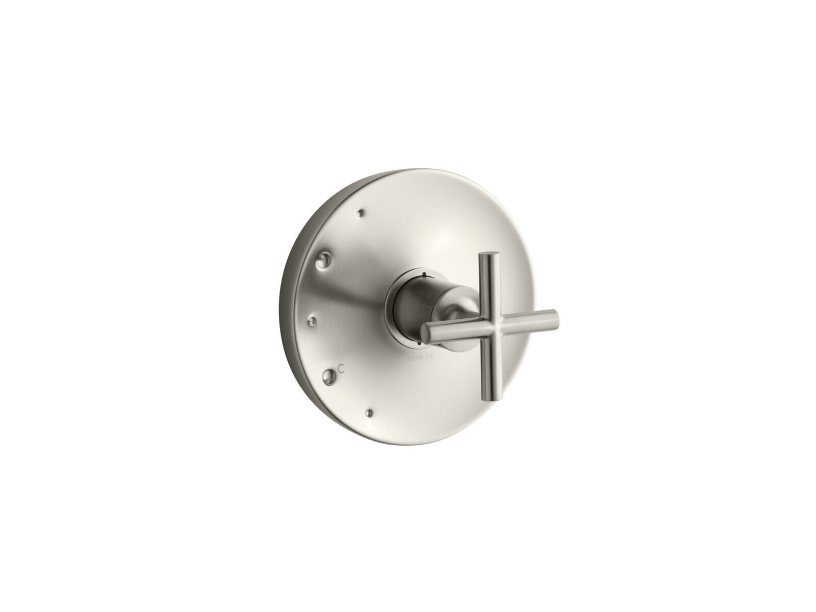 Purist Kohler Rite-Temp Valve Trim with Cross Handle
