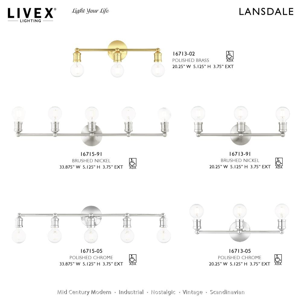 Lansdale Polished Brass 5-Light Sputnik Chandelier