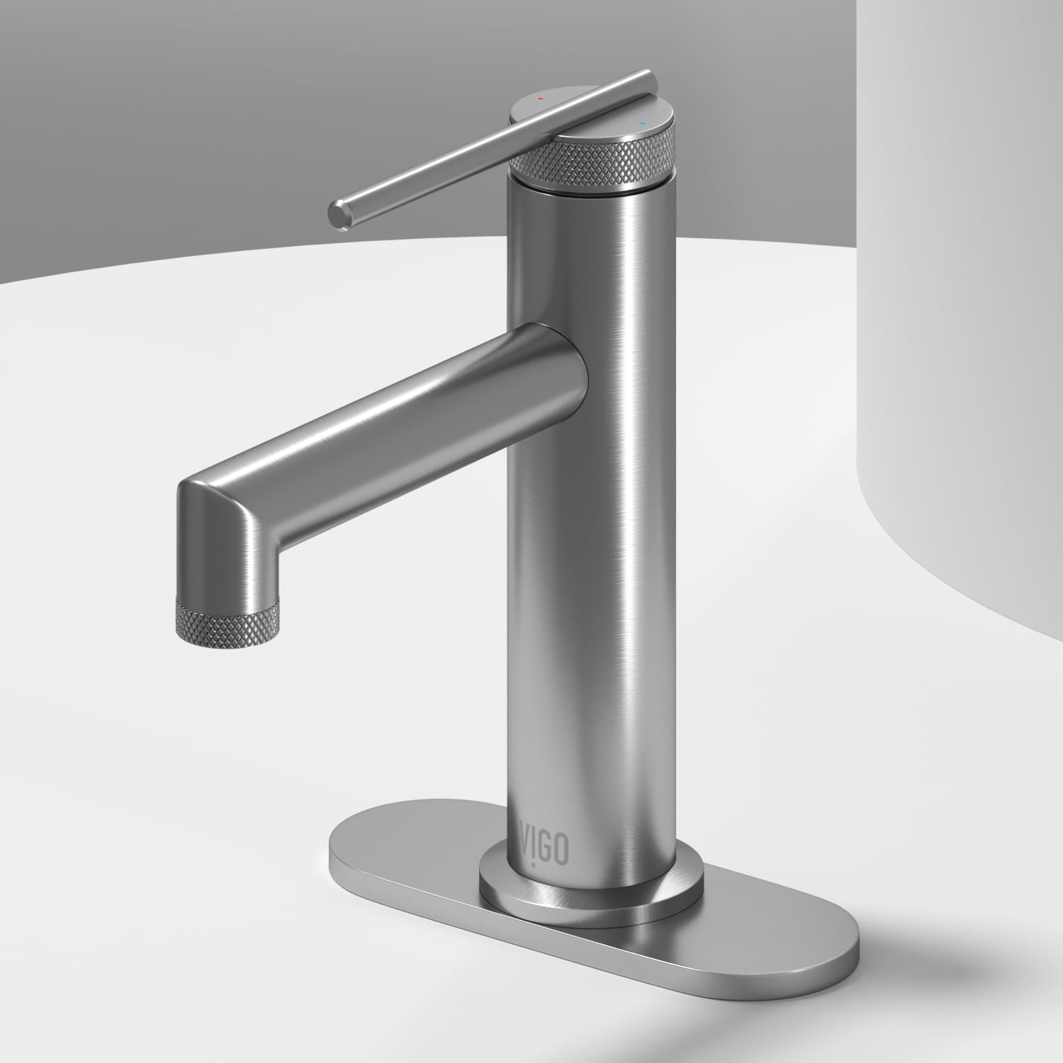 Sterling Single Handle Single-Hole Bathroom Faucet Set with Deck Plate