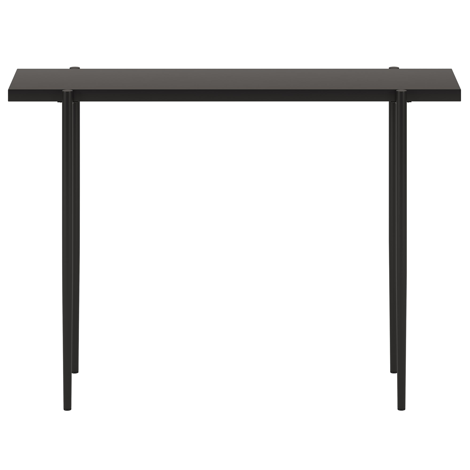 Evelyn&Zoe Wayne 42" Rectangular Console Table, Blackened Bronze