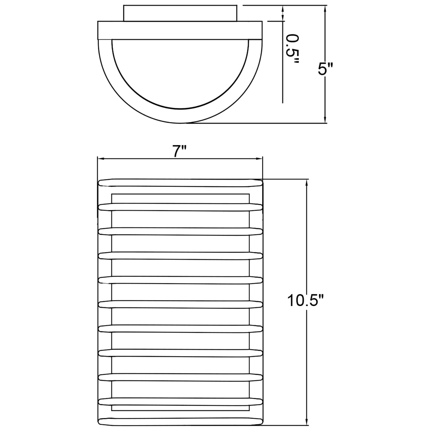 Access Lighting Bermuda 1 - Light Wall Light in  Black