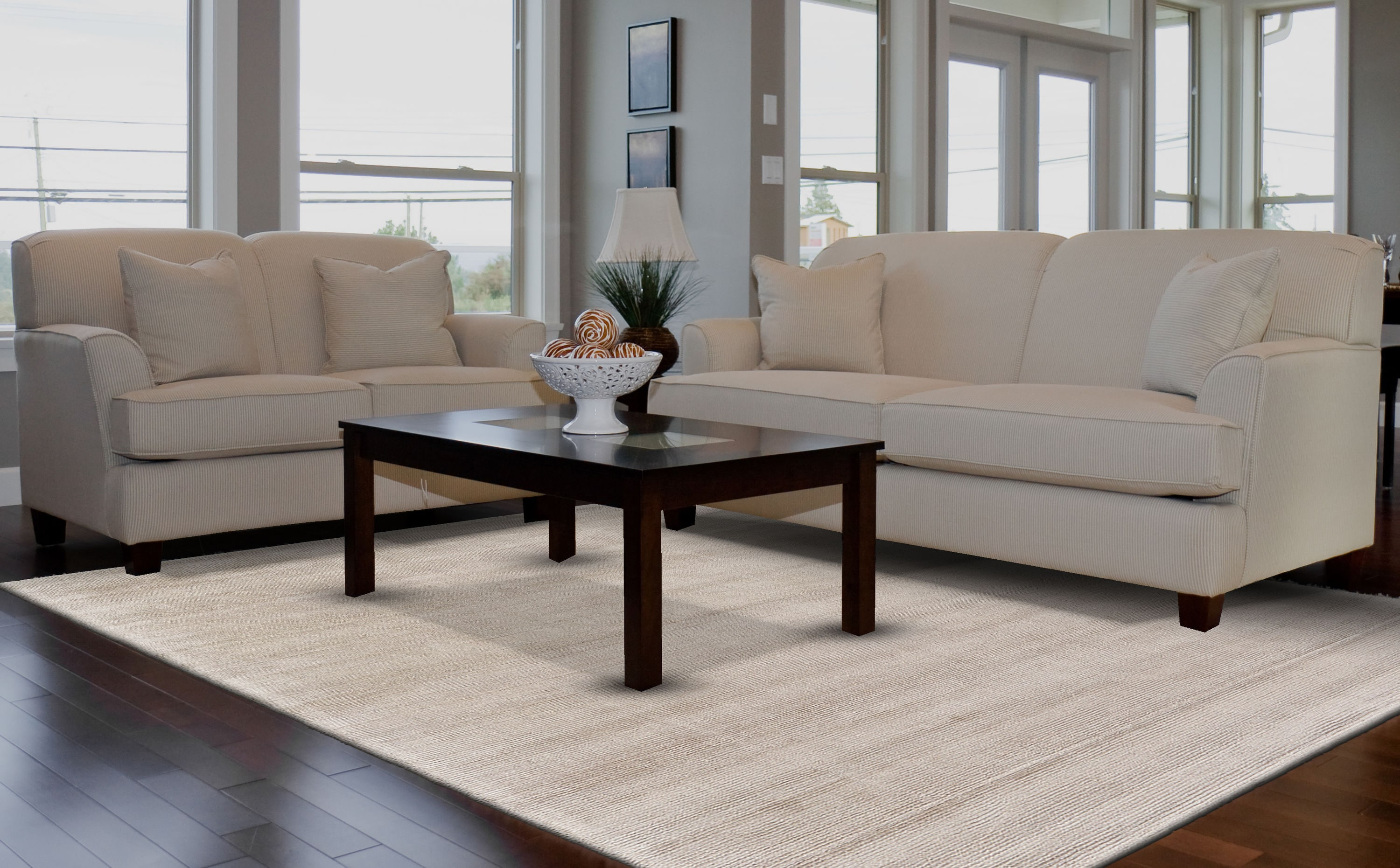 Room Envy Knox 5 x 8 (ft) Loomed Polypropylene Oyster Gray Rectangular Indoor Solid Area rug