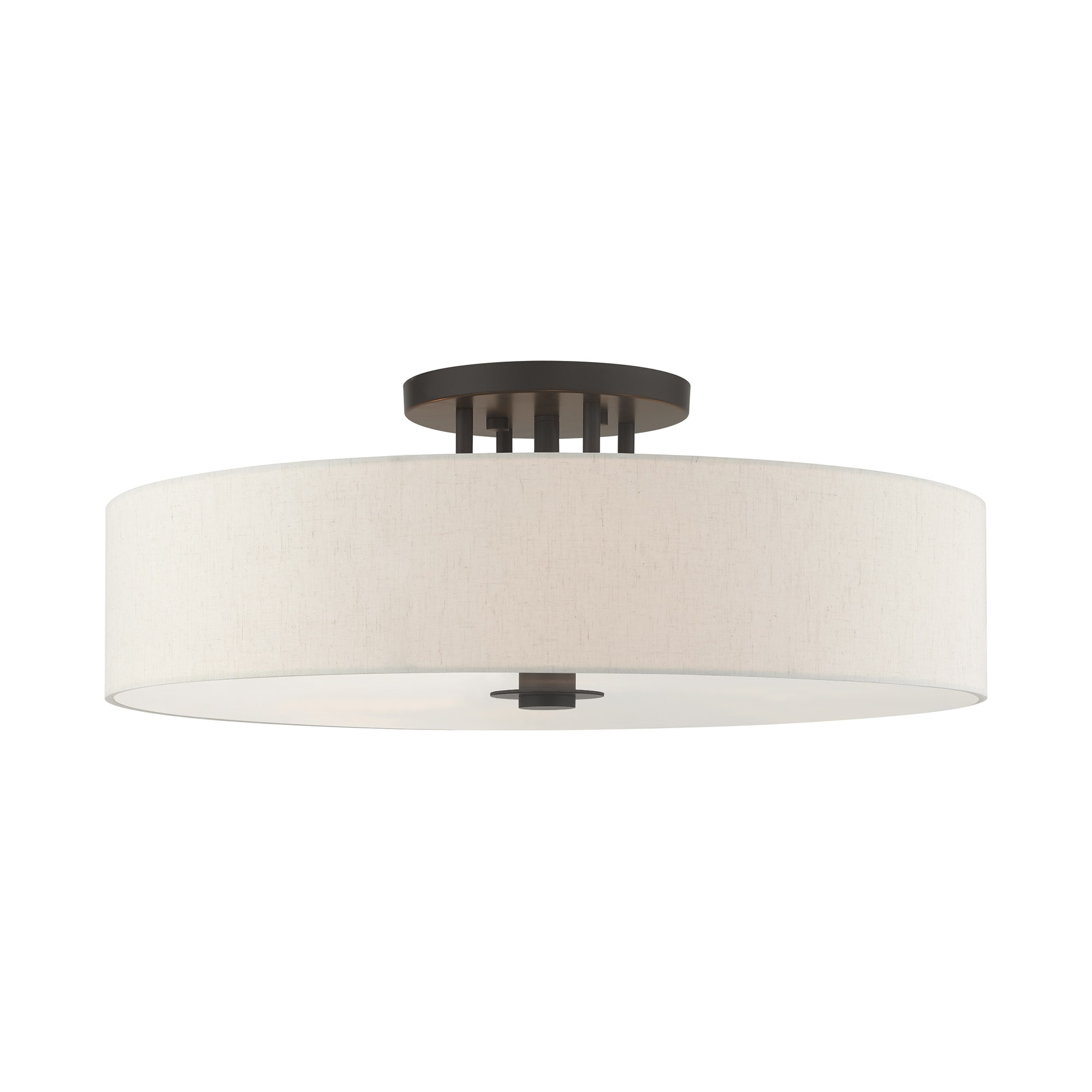 Livex Lighting Meridian 6 - Light Semi-Flush Mount in  English Bronze
