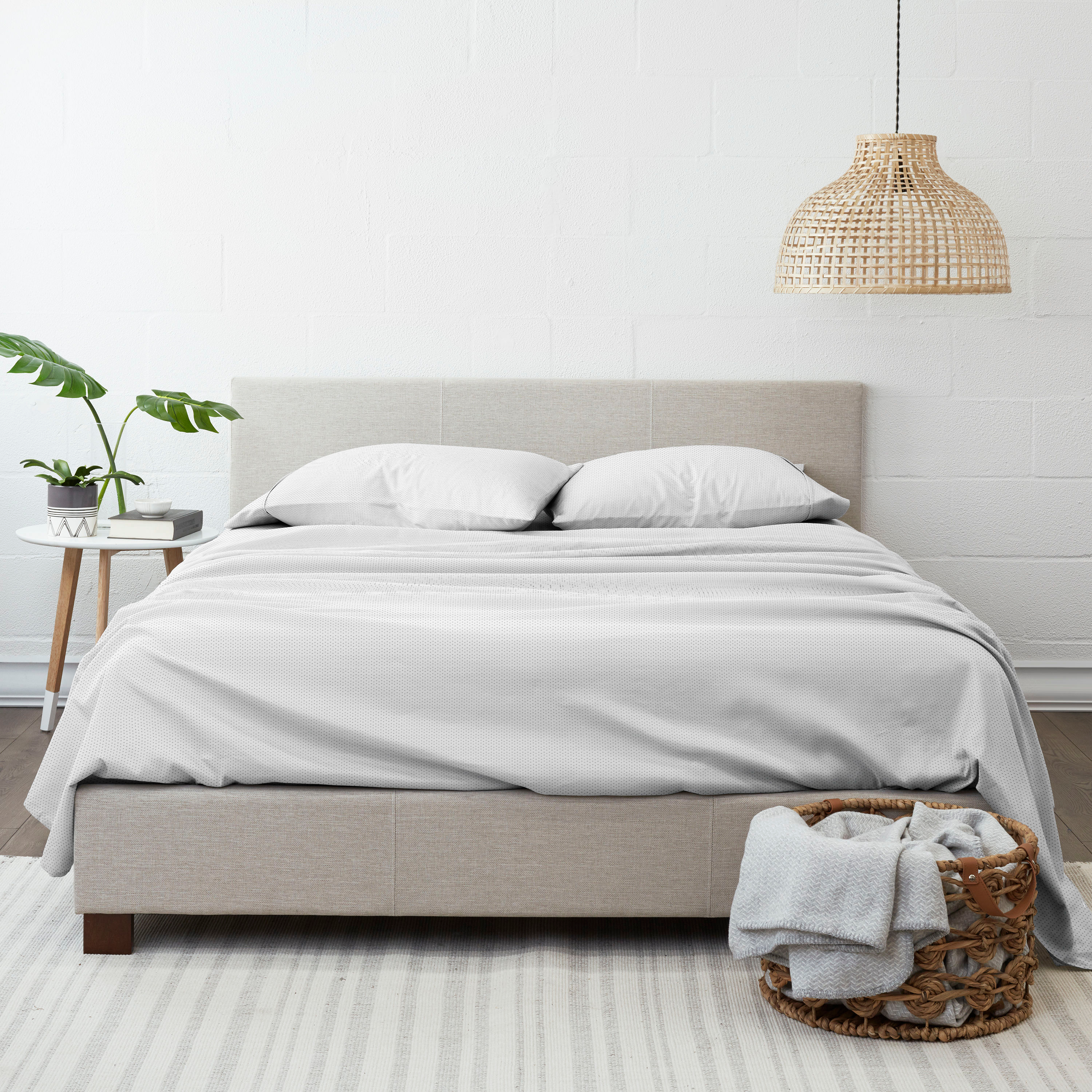 Simply Soft Striped Patterned 4 Piece Bed Sheet Set