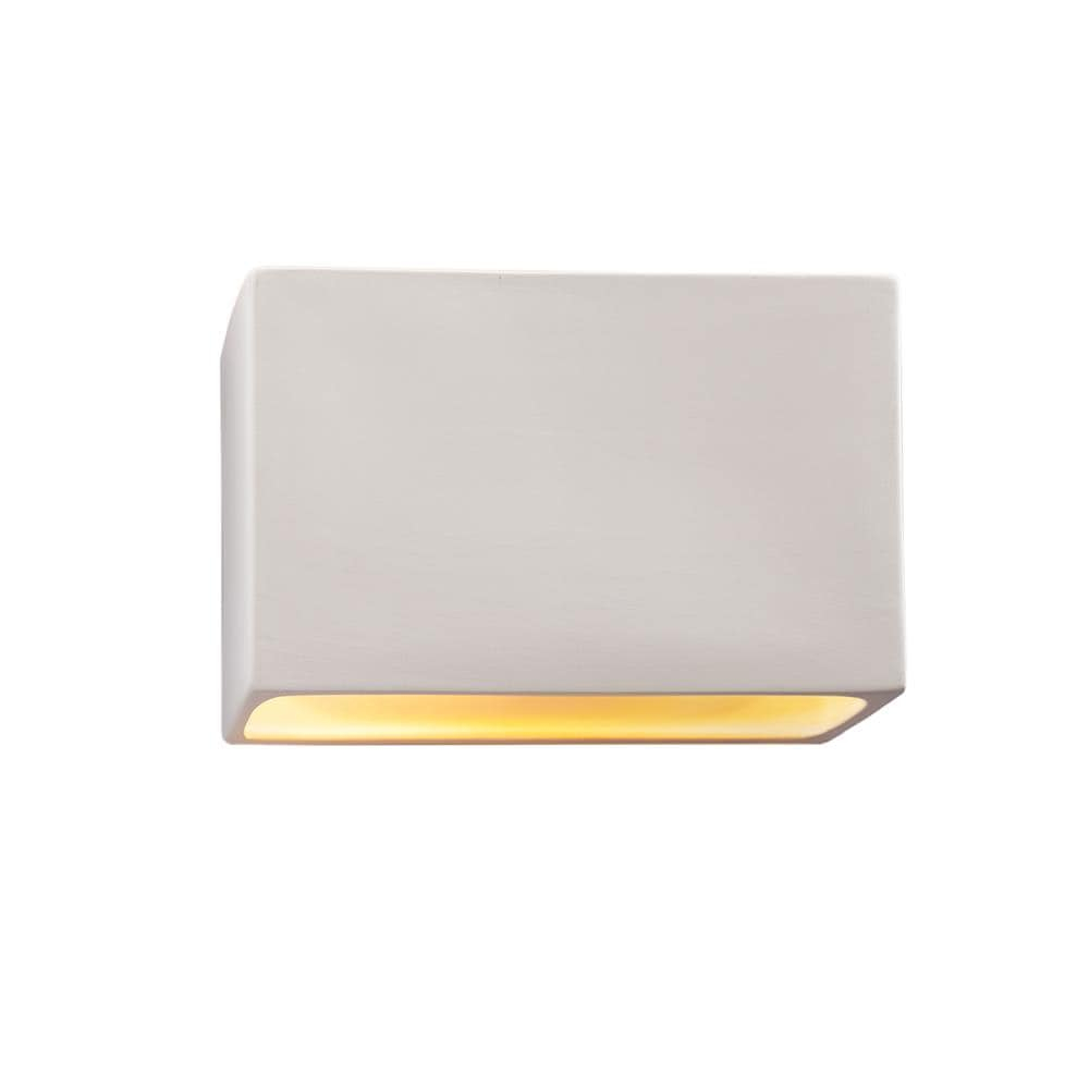 Justice Design Group Ambiance 12-in W 2 -Light White Wall Sconce