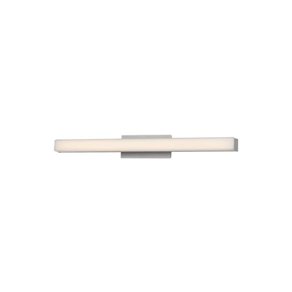 SQTRFC Brink 12in LED Bathroom Vanity or Wall Light 3-CCT 2700K-3000K-3500K Set to 3000K in Brushed Aluminum