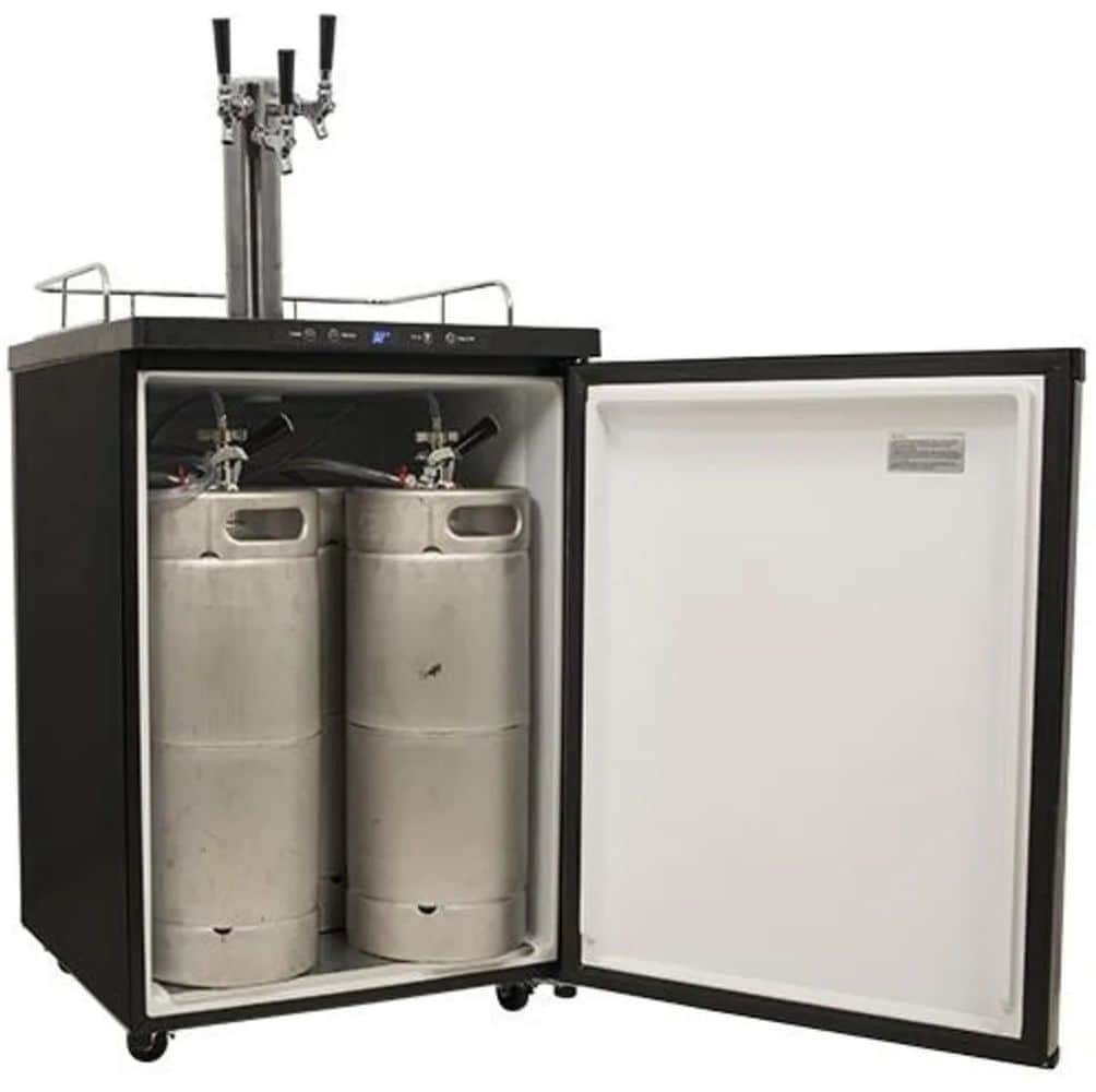Edgestar Kc3000trip 24" Wide Triple Tap Kegerator - Stainless Steel