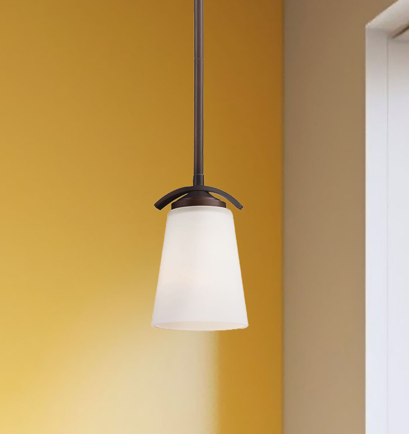 1 Light Mini Pendant In Transitional Style 7.5 Inches Tall By 4.75 Inches Wide-Vintage Bronze Finish Minka Lavery 4961-284