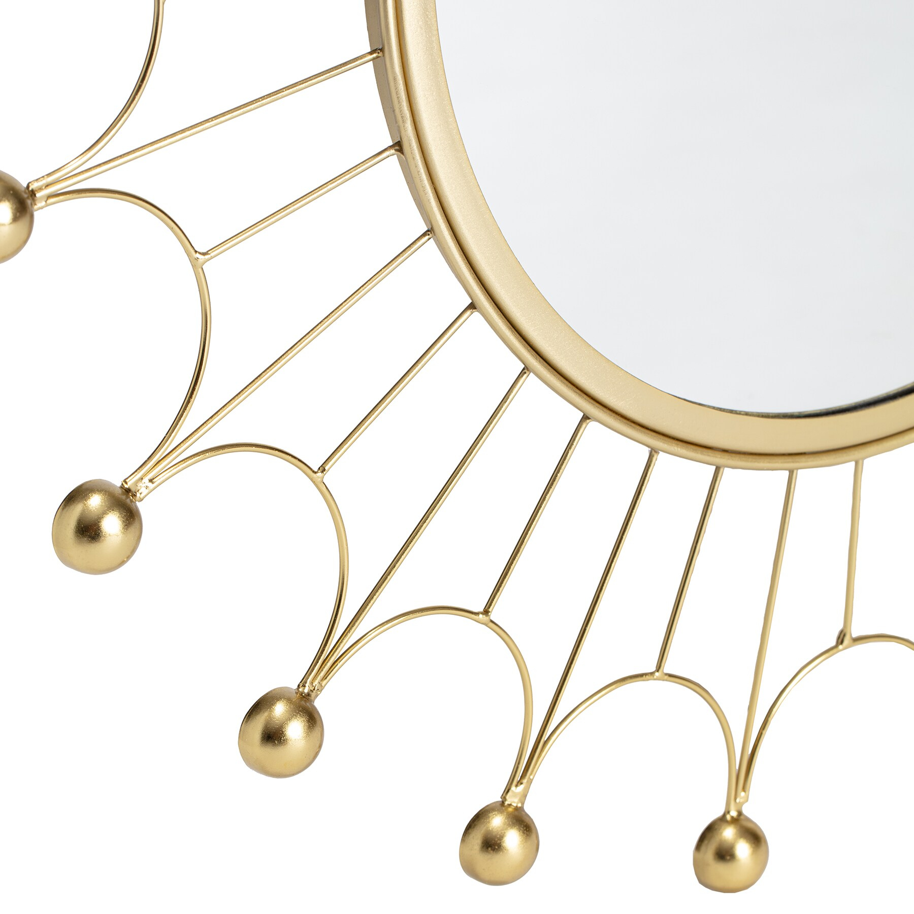 Habitat Evander Gold Bulb Wall Mirror