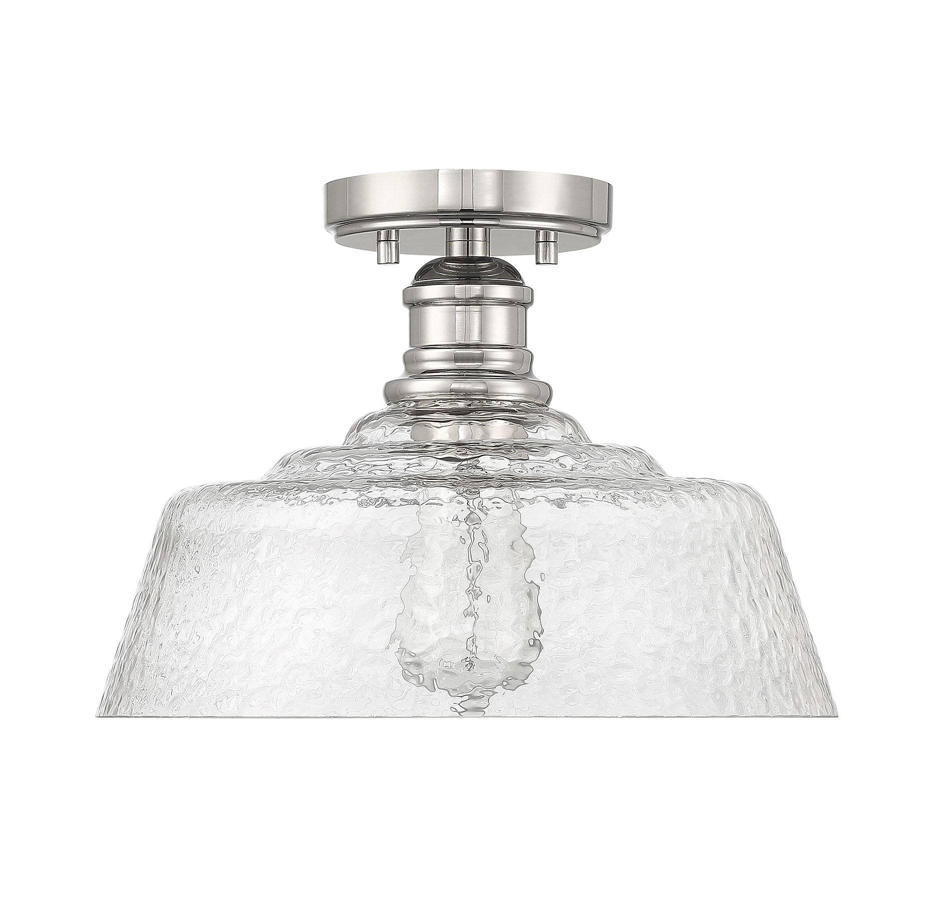 Trade Winds Finn 1-Light Ceiling Light in Polished Nickel