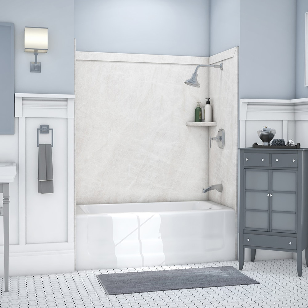 FlexStone Elite 60"W x 32"D x 60"H Alcove Bathtub Surround