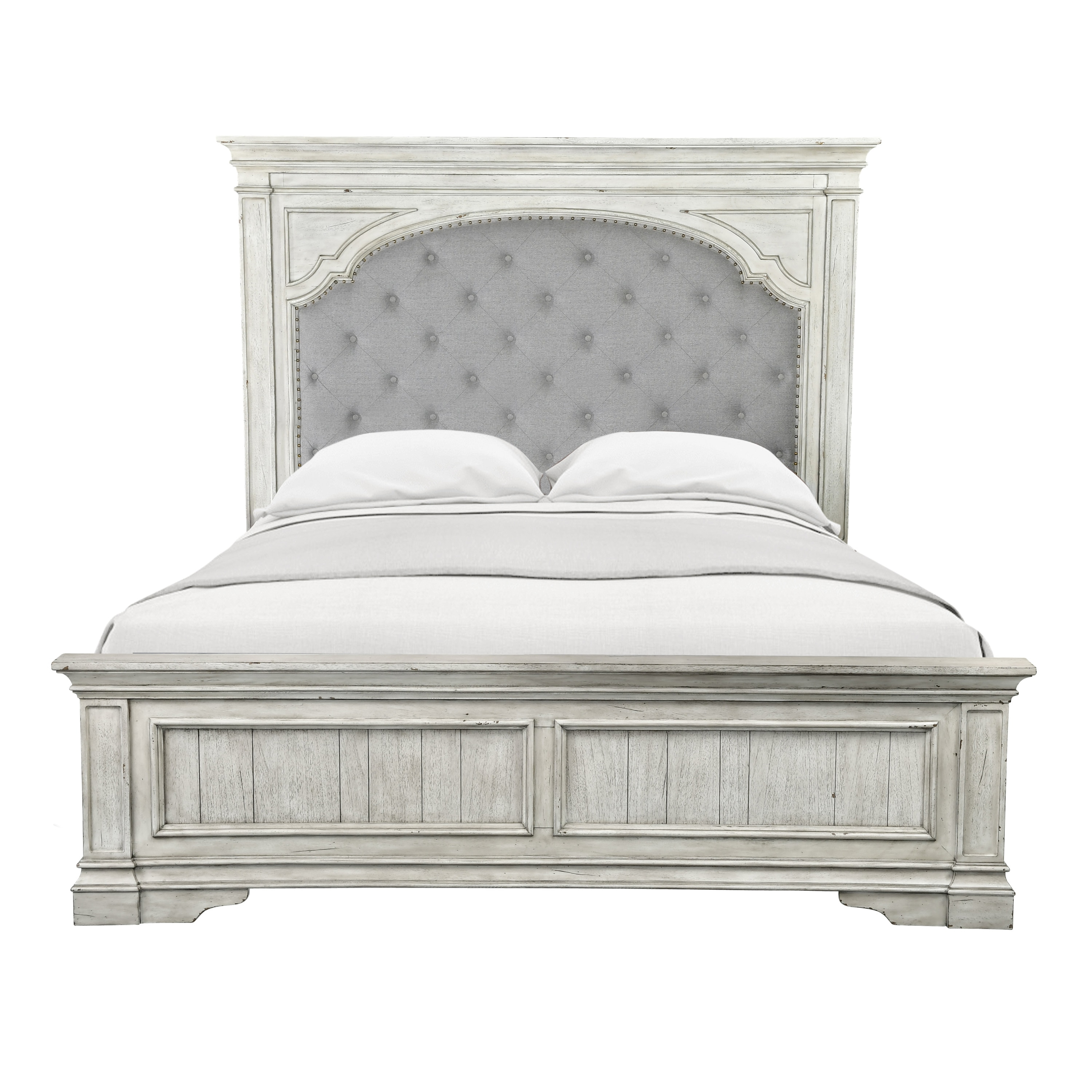 Steve Silver Highland Park King Bed - Rustic Ivory