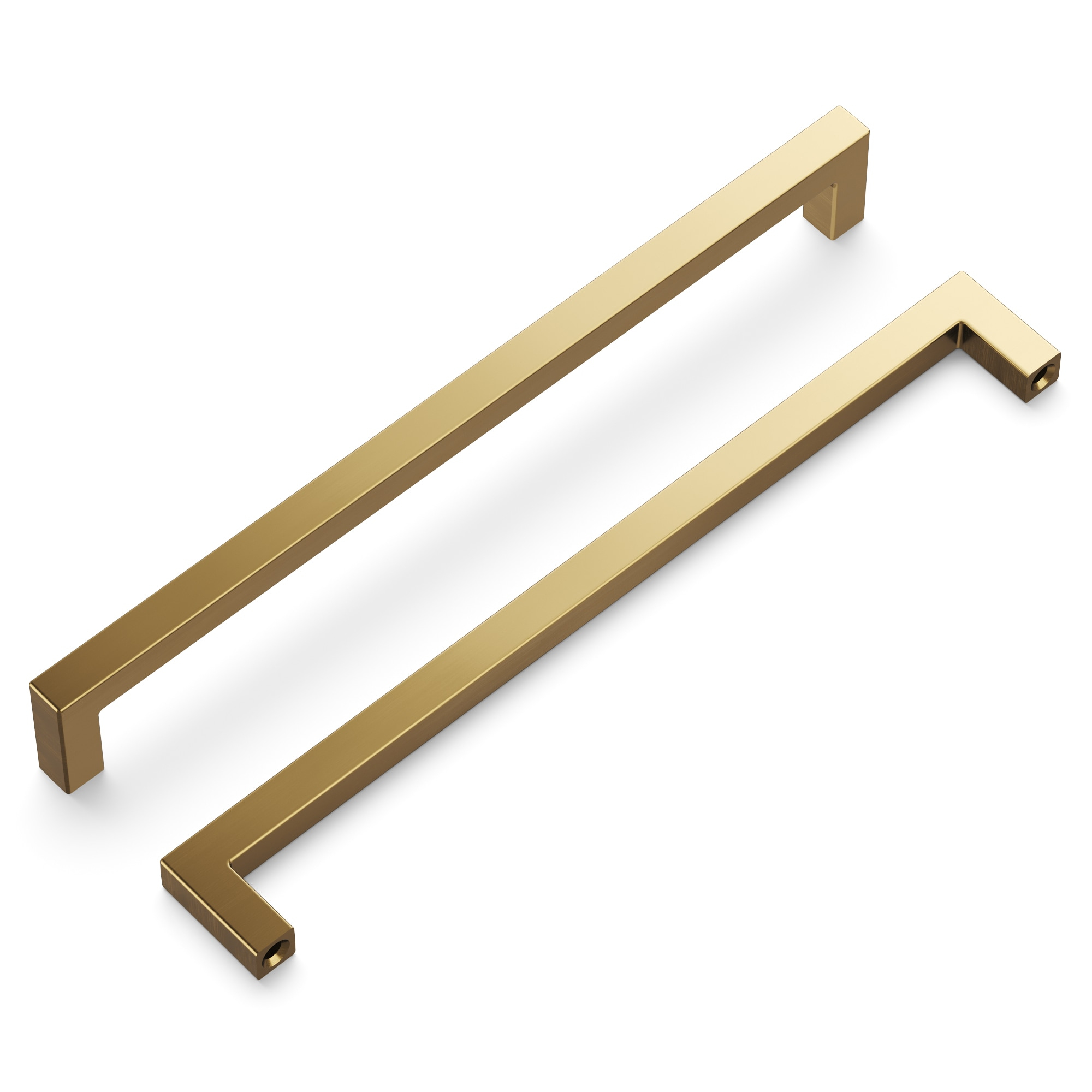 Hickory Hardware Solid Core Kitchen Cabinet Pulls, Luxury Cabinet Handles, Hardware for Doors & Dresser Drawers, 8-13/16 Inch (224mm) Hole Center, Champagne Bronze, Skylight Collection(Pack of 1)