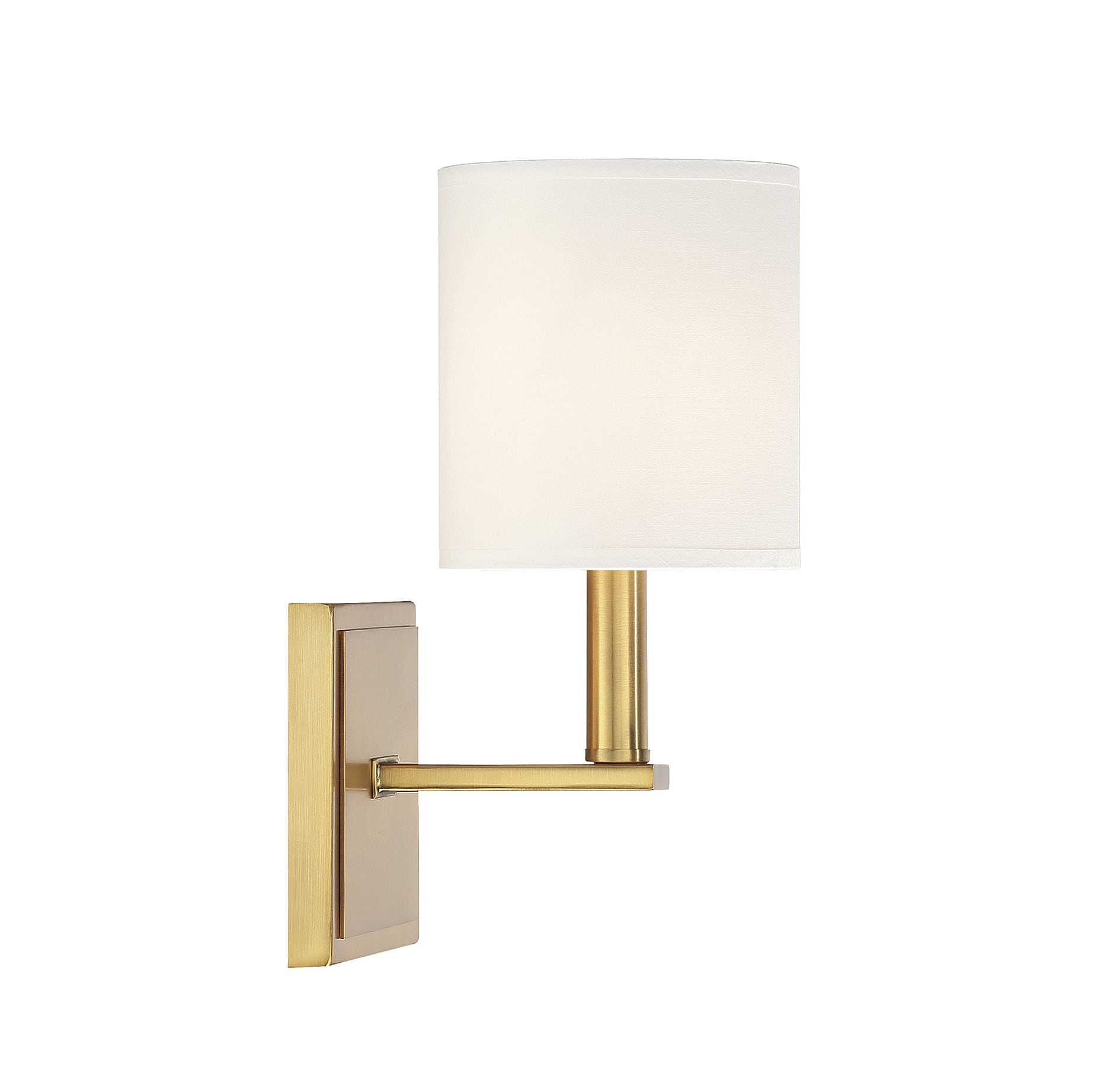 Waverly Warm Brass Dimmable Direct Wired Wall Sconce