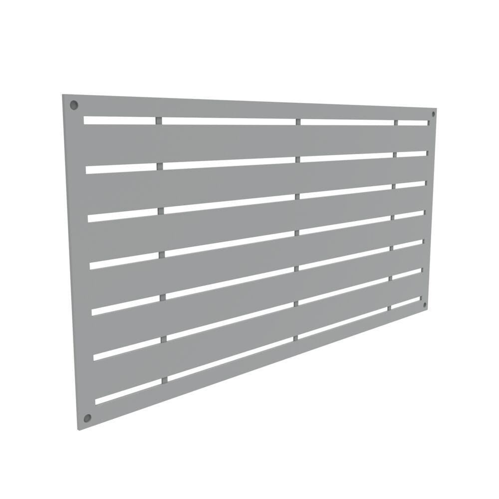Boardwalk Gray Polypropylene Decorative Screen Panel, 2-ft x 4-ft