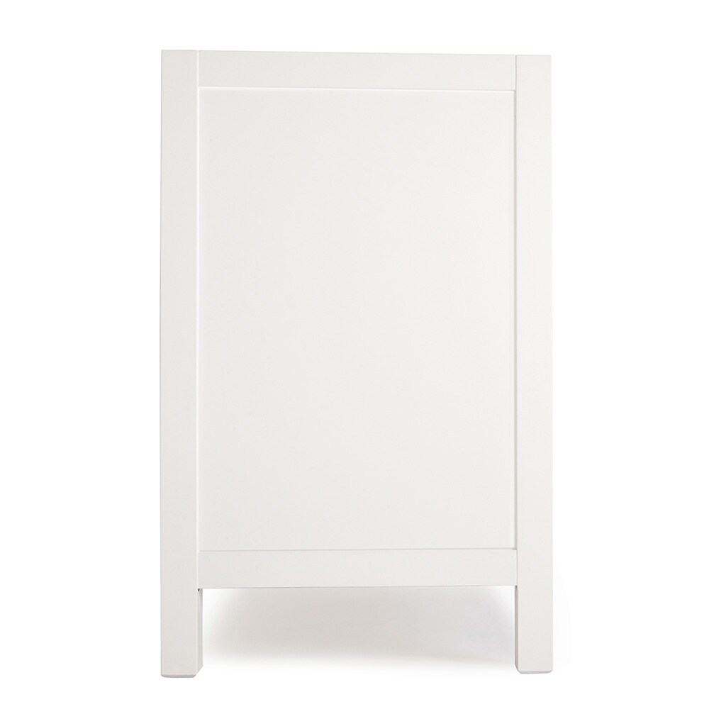 Ariel A037s-L-Bc Cambridge 36" Single Free Standing Wood Vanity Cabinet Only - White