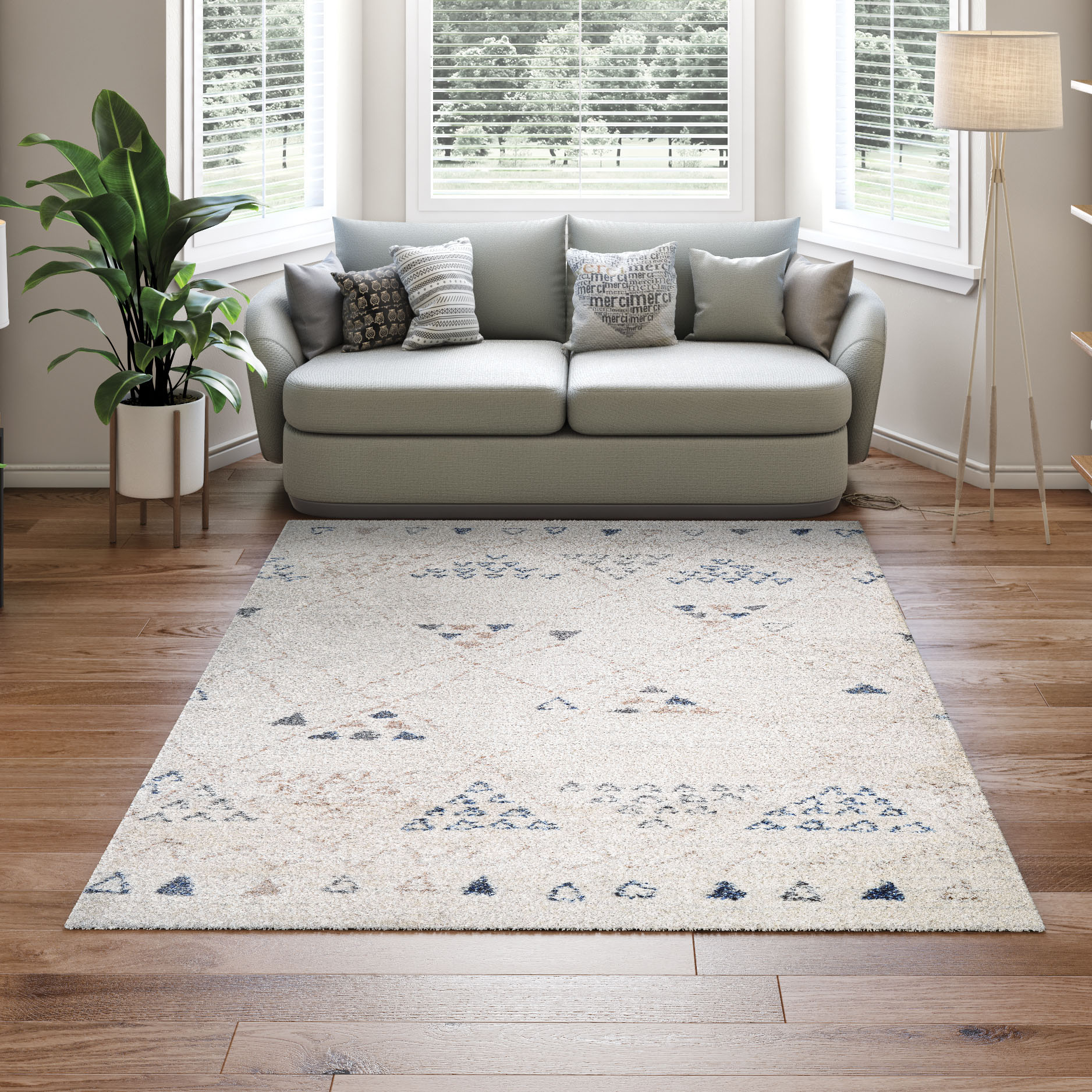 Couristan Bromley Jakarta Area Rug, 2' x 3'11", Ivory-Caramel-Black