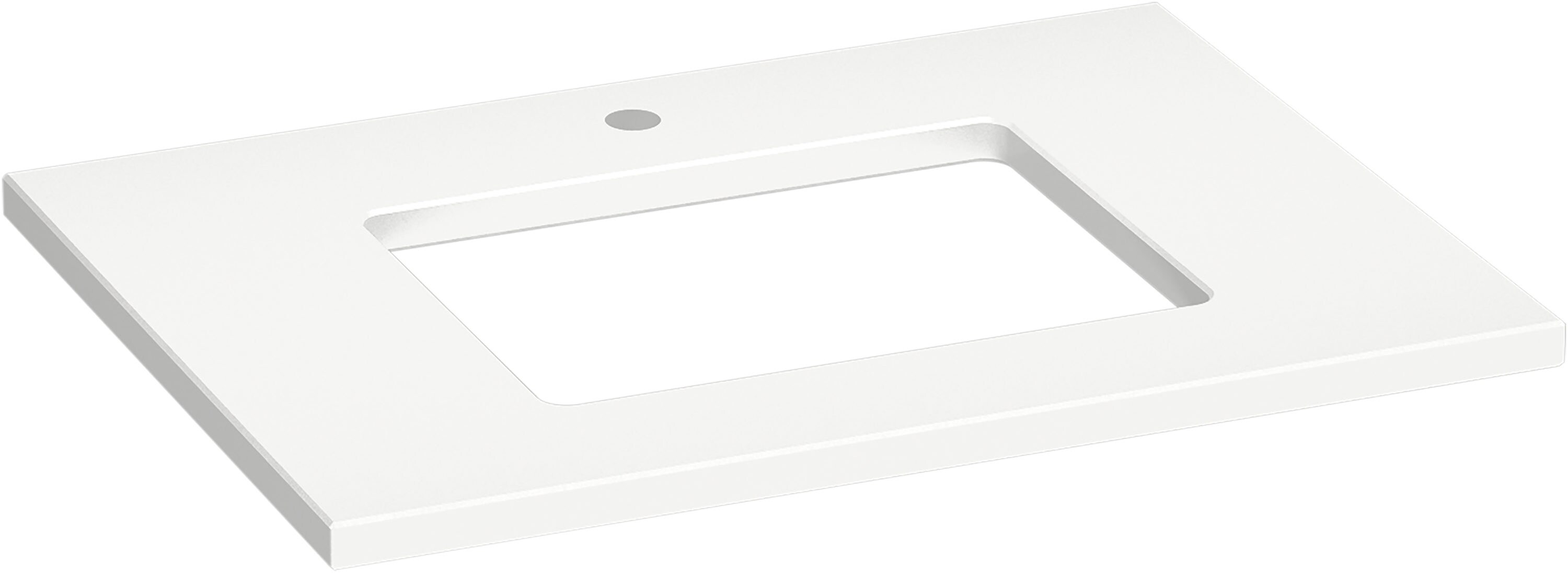 Silestone Quartz 31-In Vanity Top With Rectangle Cutout