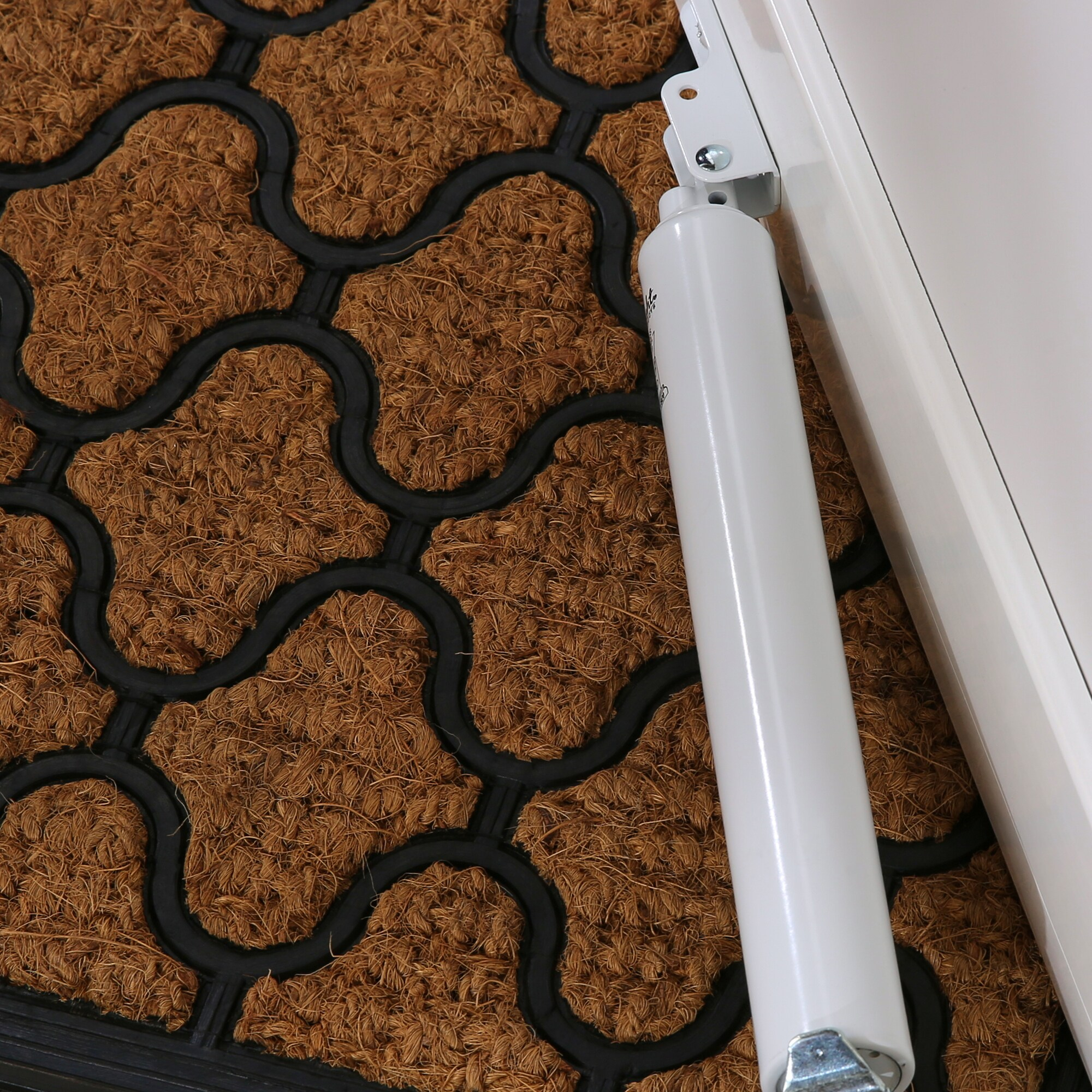 Wright V820AWH Grade 1, Size 4, White Aluminum Pneumatic Door Closer