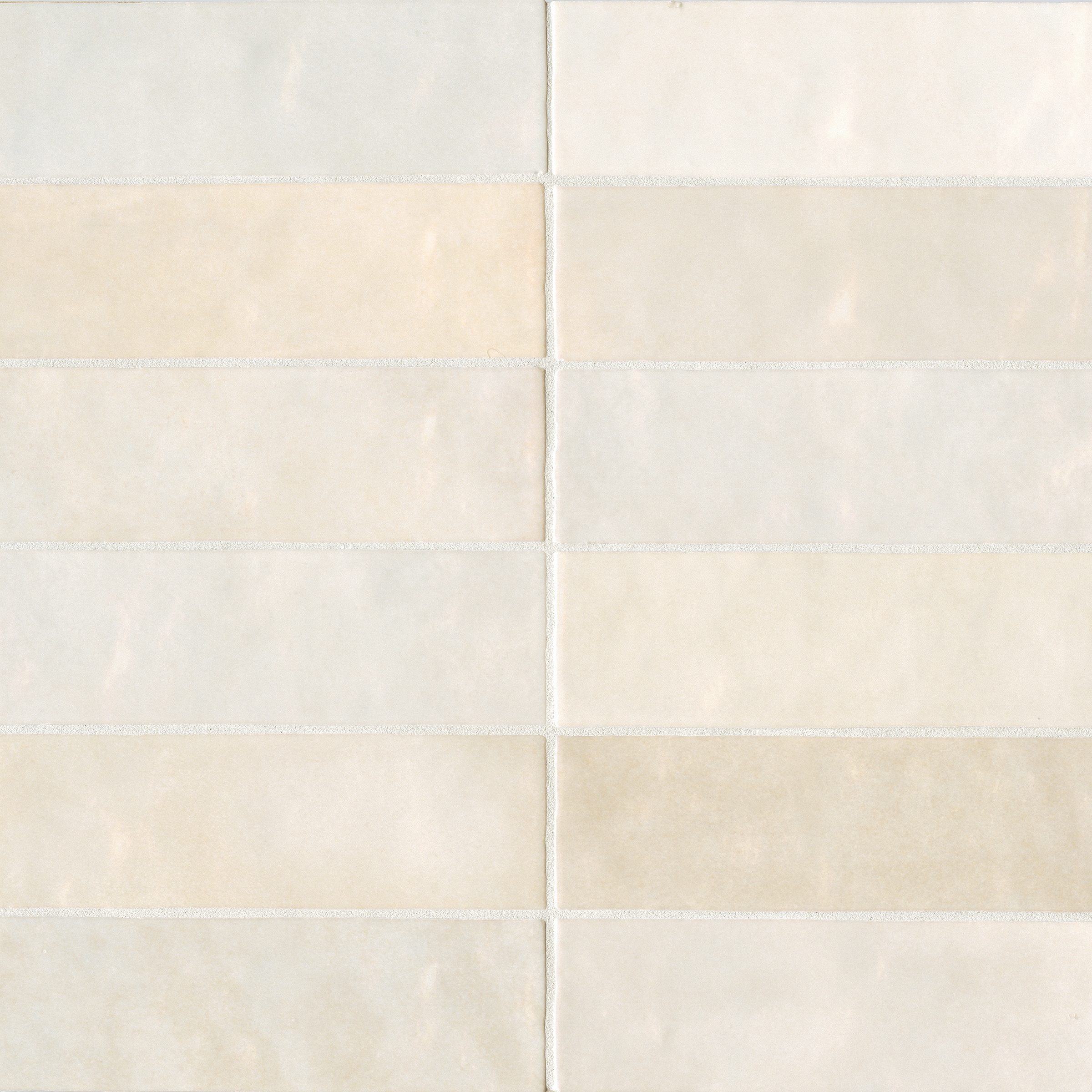 Bedrosians Cloe Gloss Ceramic Tile 2.5" x 8", Creme (76-Pack, 10.64 SF)